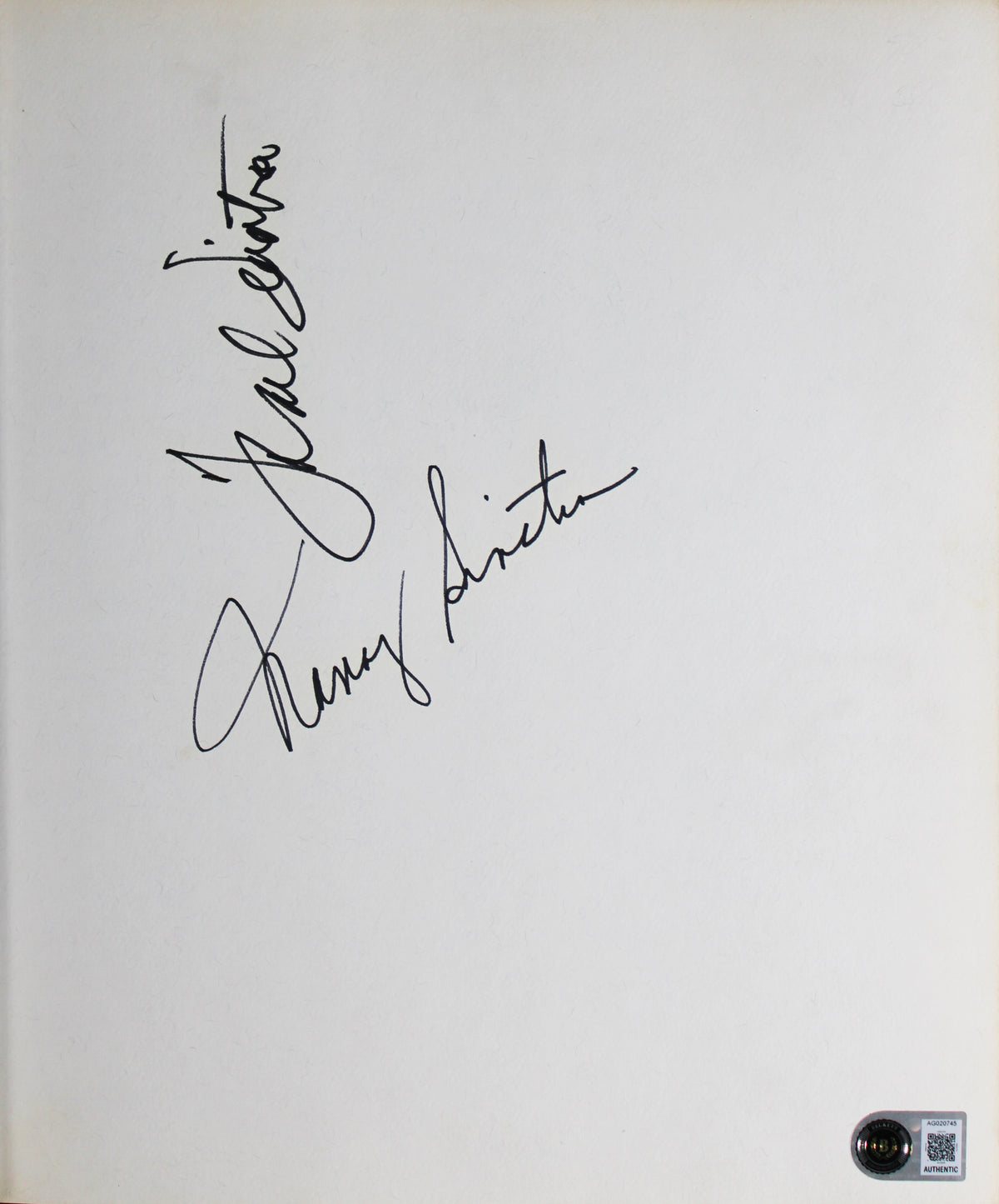 Frank Sinatra & Nancy Sinatra Signed My Father Hard Cover 1st Edition Book BAS