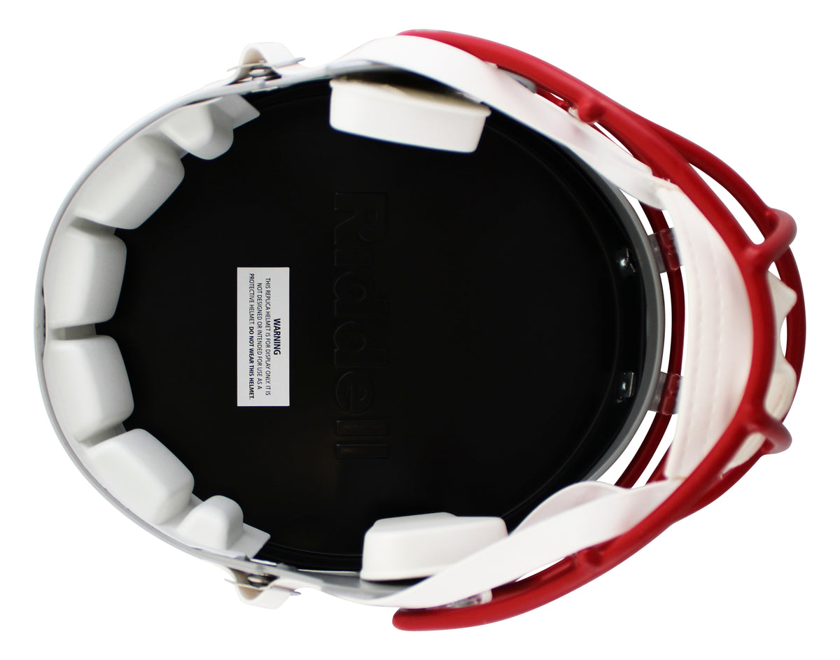 Patriots Mike Vrabel Signed Full Size Speed Rep Helmet W/ Case JSA Witness
