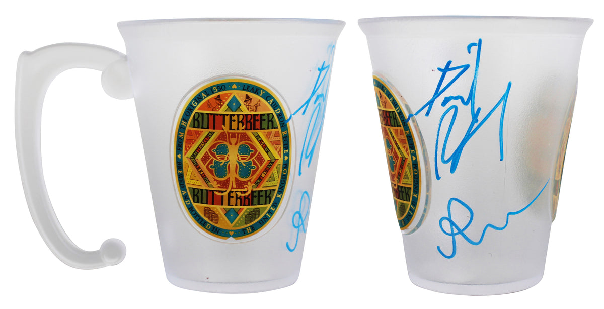 Daniel Radcliffe & Rupert Grint Harry Potter Signed Plastic Butterbeer Mug BAS