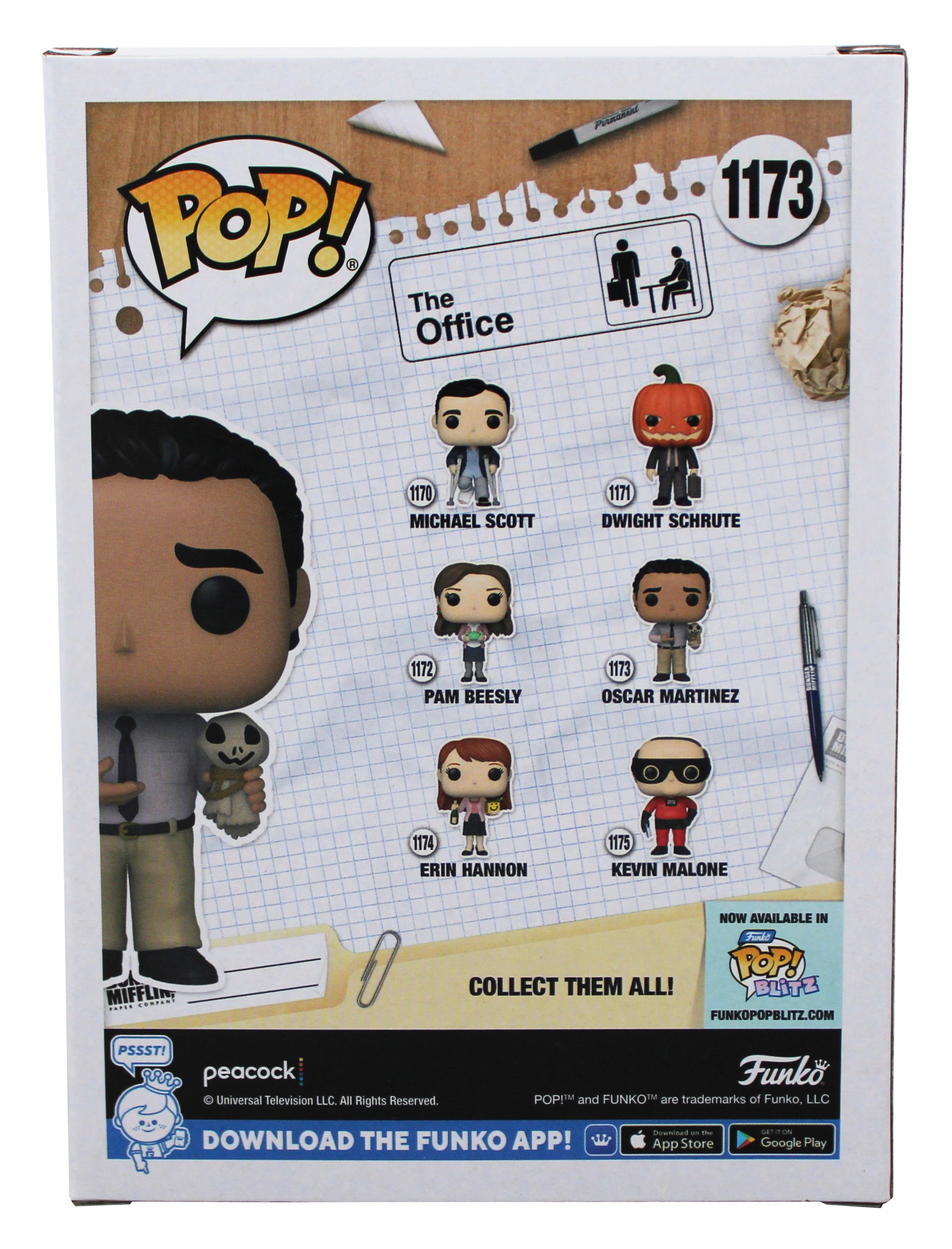 Oscar Nunez The Office Signed Oscar #1173 Funko Pop Vinyl Figure JSA #WA178185