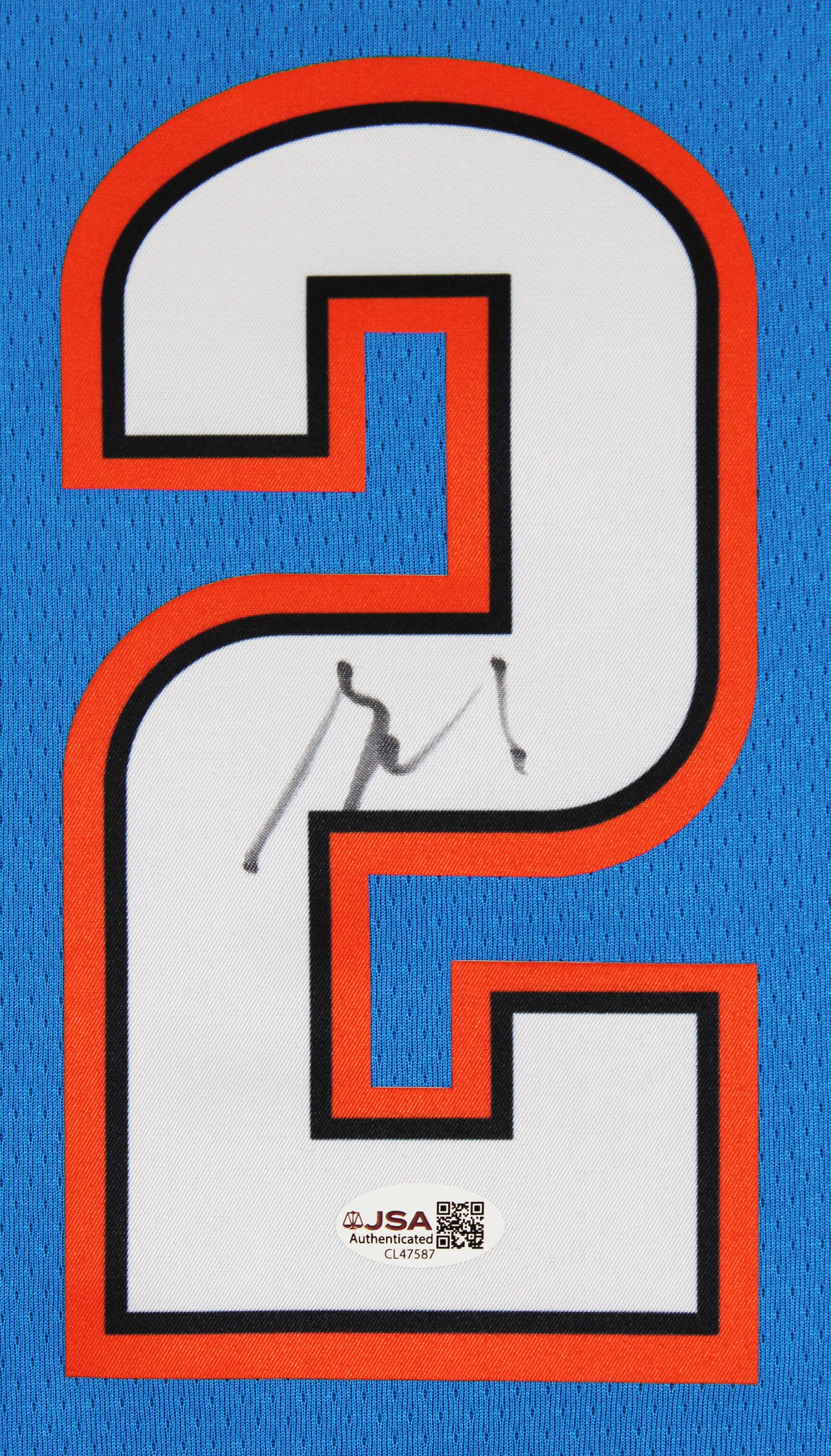 Thunder Shai Gilgeous-Alexander Signed Blue Nike Icon Ed. Jersey JSA #CL47587