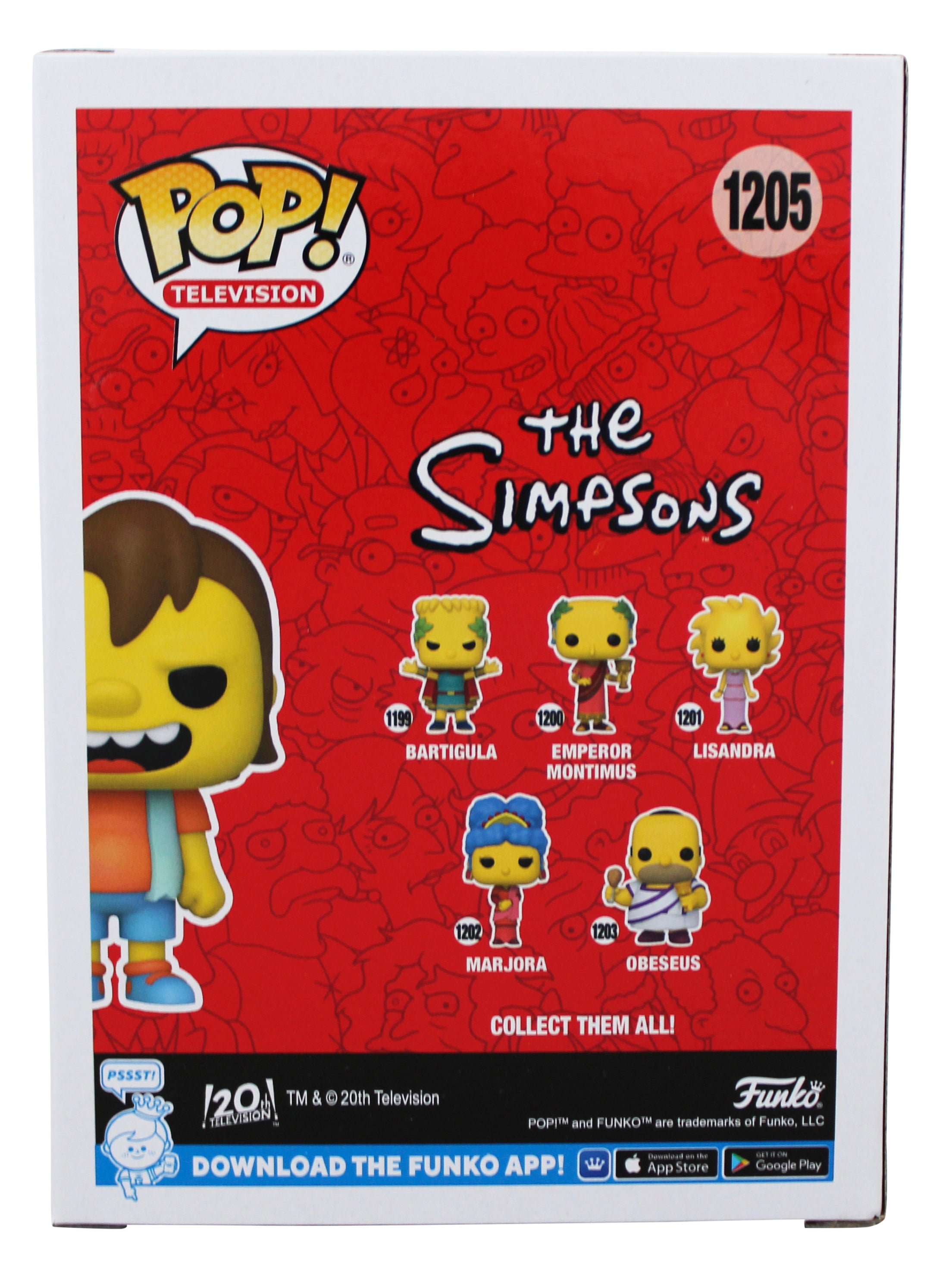 Nancy Cartwright The Simpsons Signed Nelson #1205 Funko Pop Figure JSA #AB07451