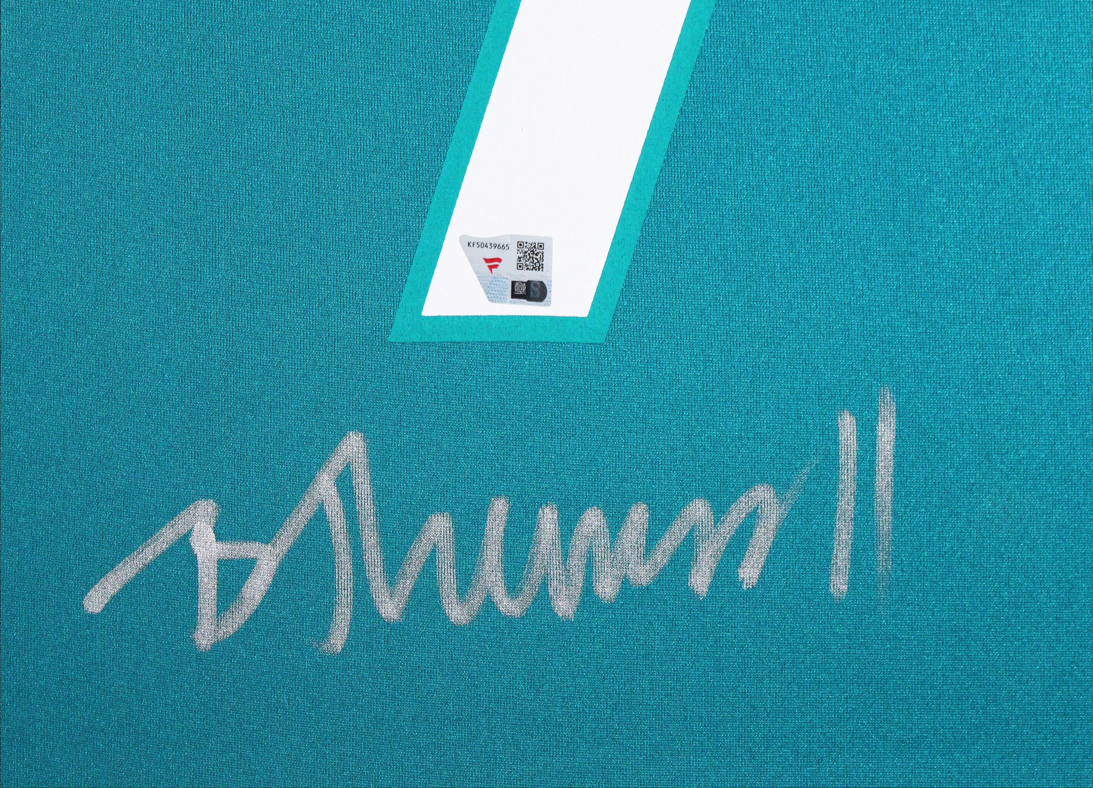 Jaguars Brian Thomas Jr. Authentic Signed Teal Nike Game Framed Display Fanatics