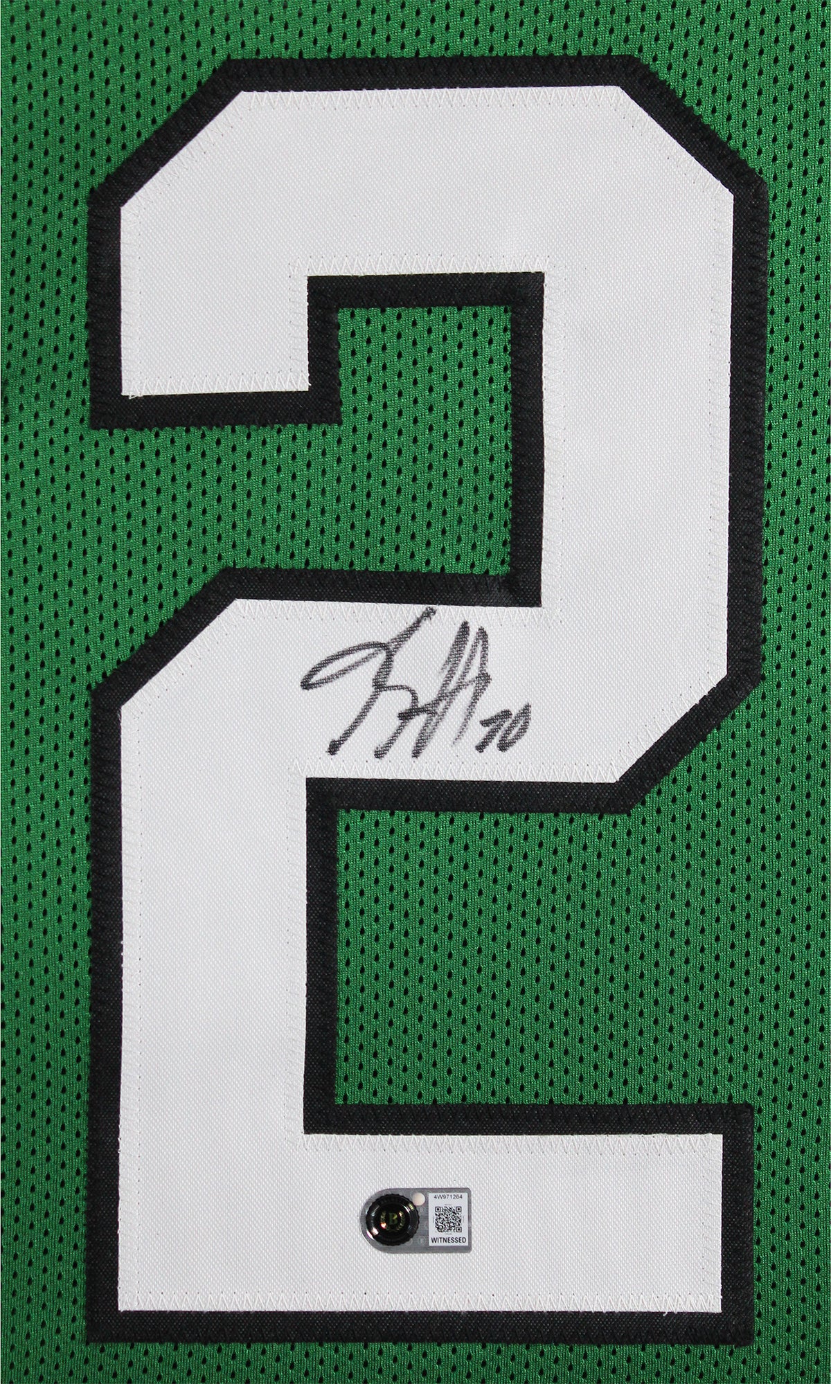 Breece Hall Authentic Signed Green Pro Style Framed Jersey BAS Witnessed