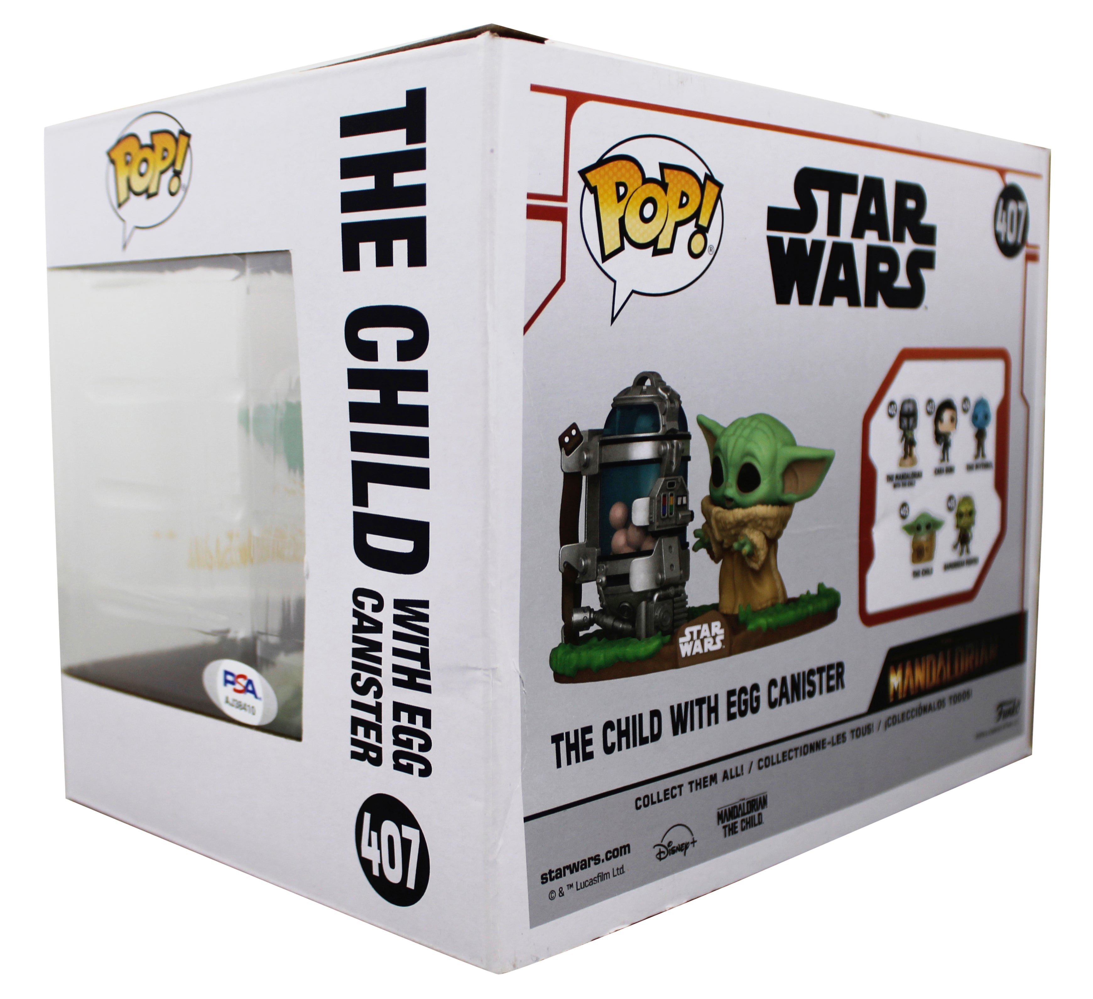 John Rosengrant The Mandalorian "Grogu" #407 Large Funko Pop Figure PSA #AJ38410