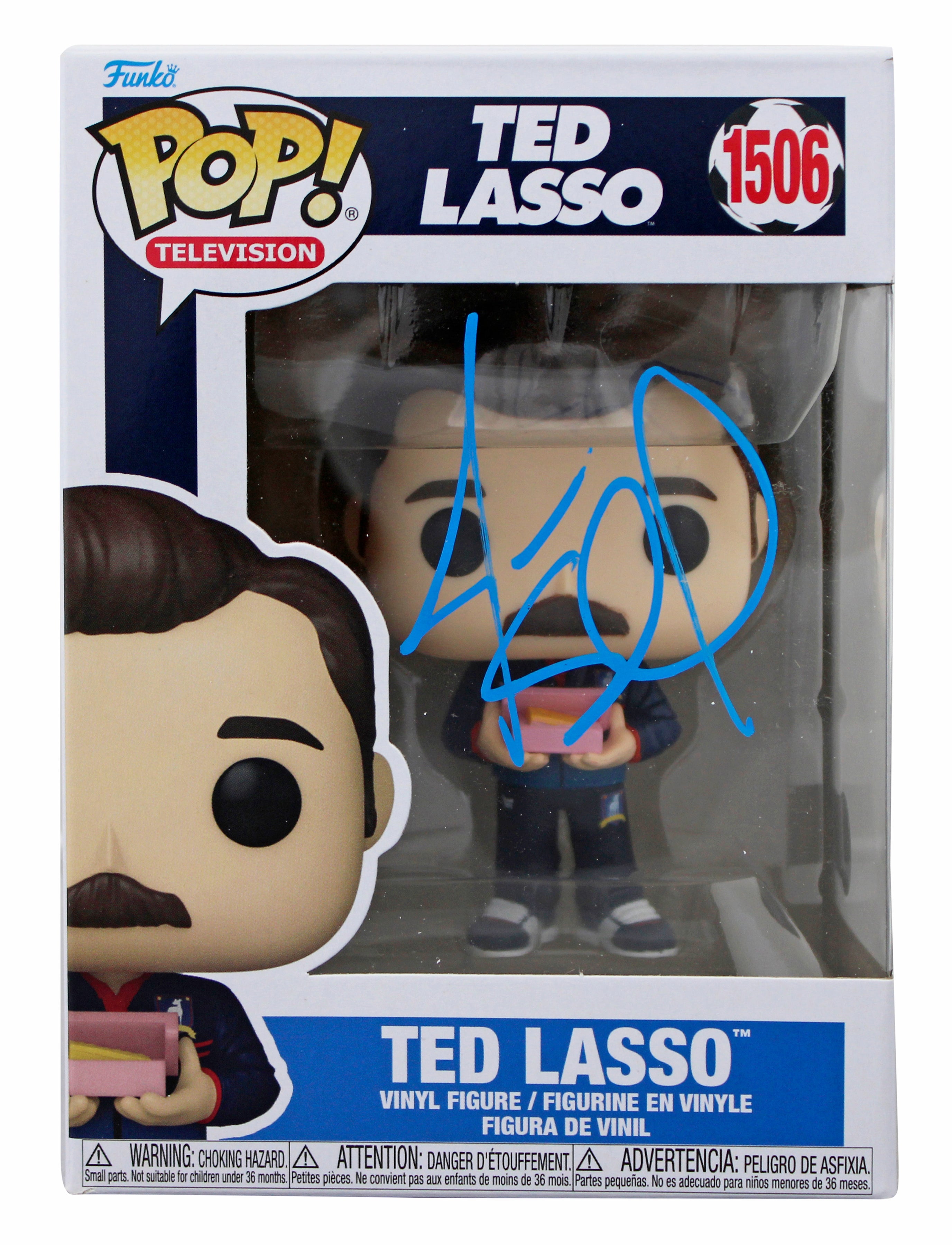 Jason Sudeikis Ted Lasso Authentic Signed #1506 Funko Pop Vinyl Figure BAS