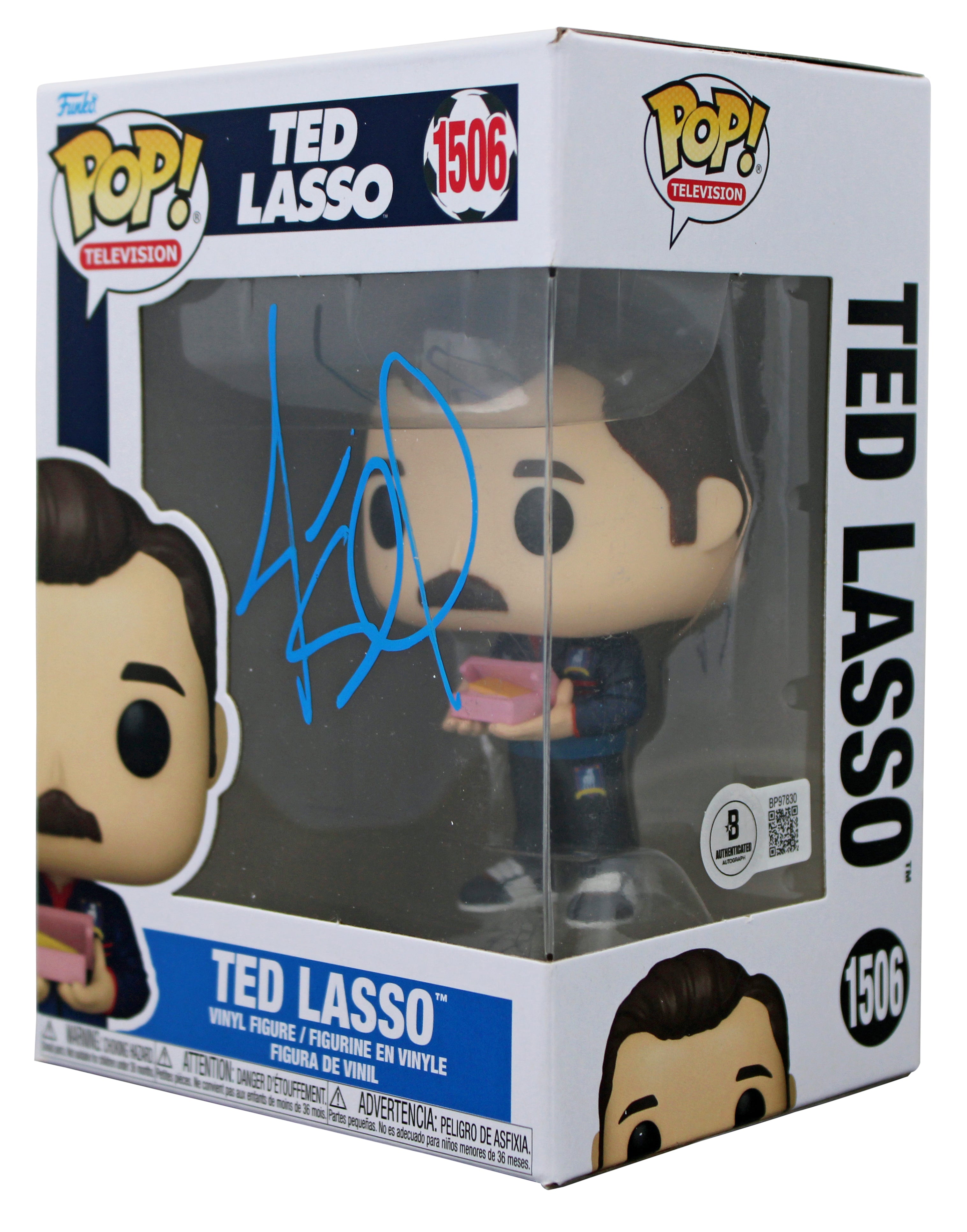 Jason Sudeikis Ted Lasso Authentic Signed #1506 Funko Pop Vinyl Figure BAS