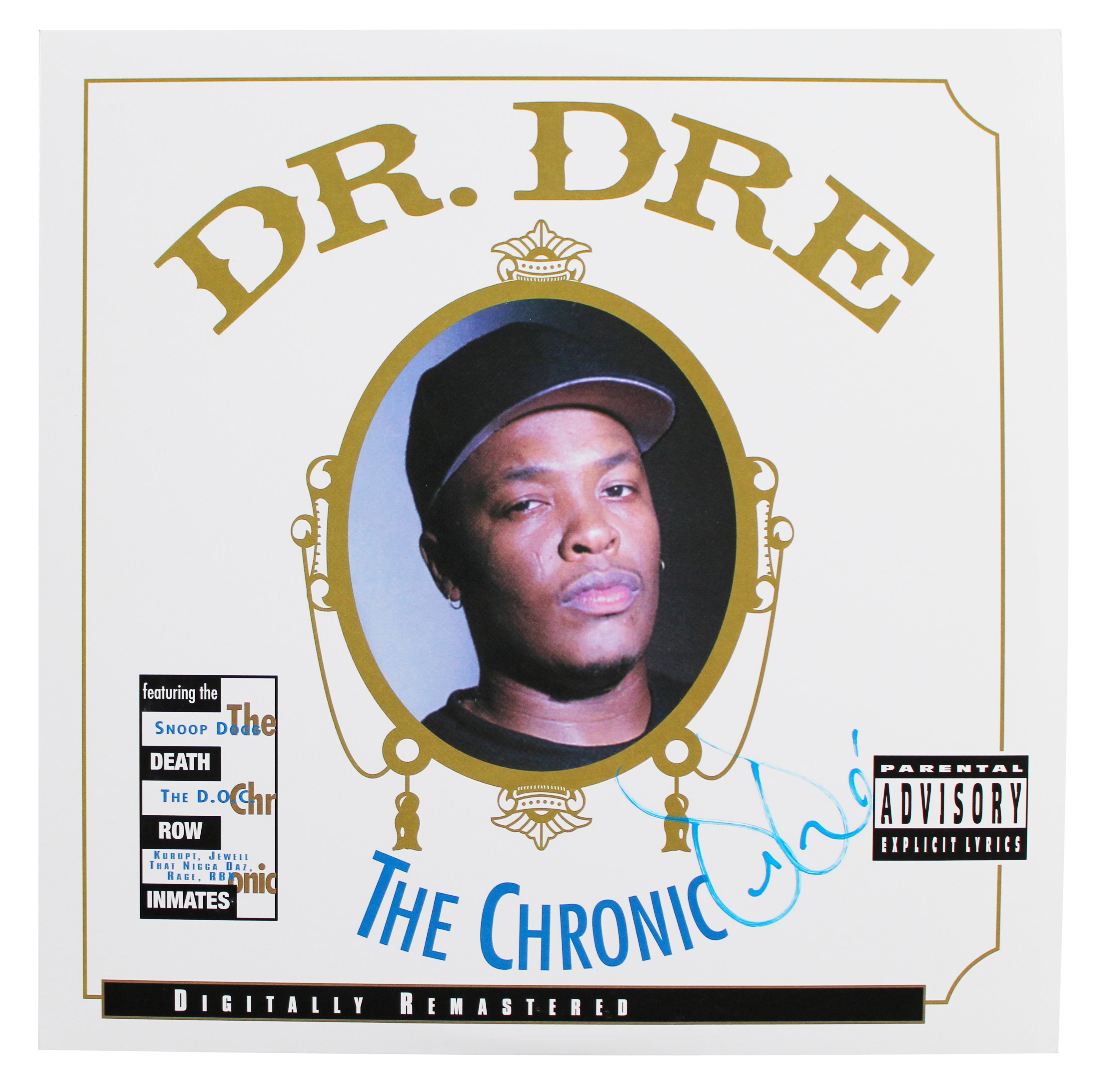 Dr. Dre Authentic Signed The Chronic Album Cover W/ Vinyl BAS #AD43839
