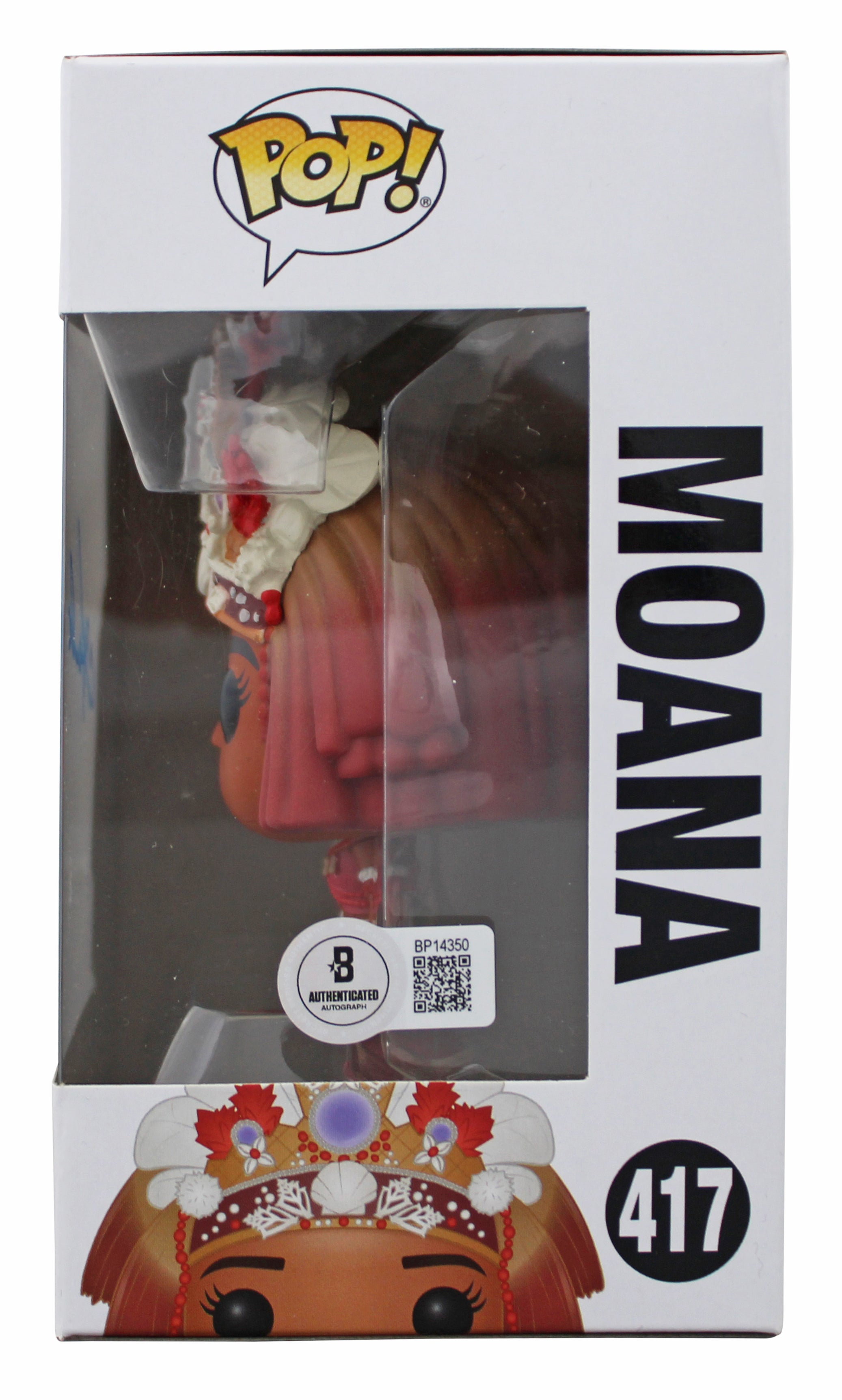 Auliʻi Cravalho Moana Authentic Signed #417 Funko Pop Vinyl Figure BAS
