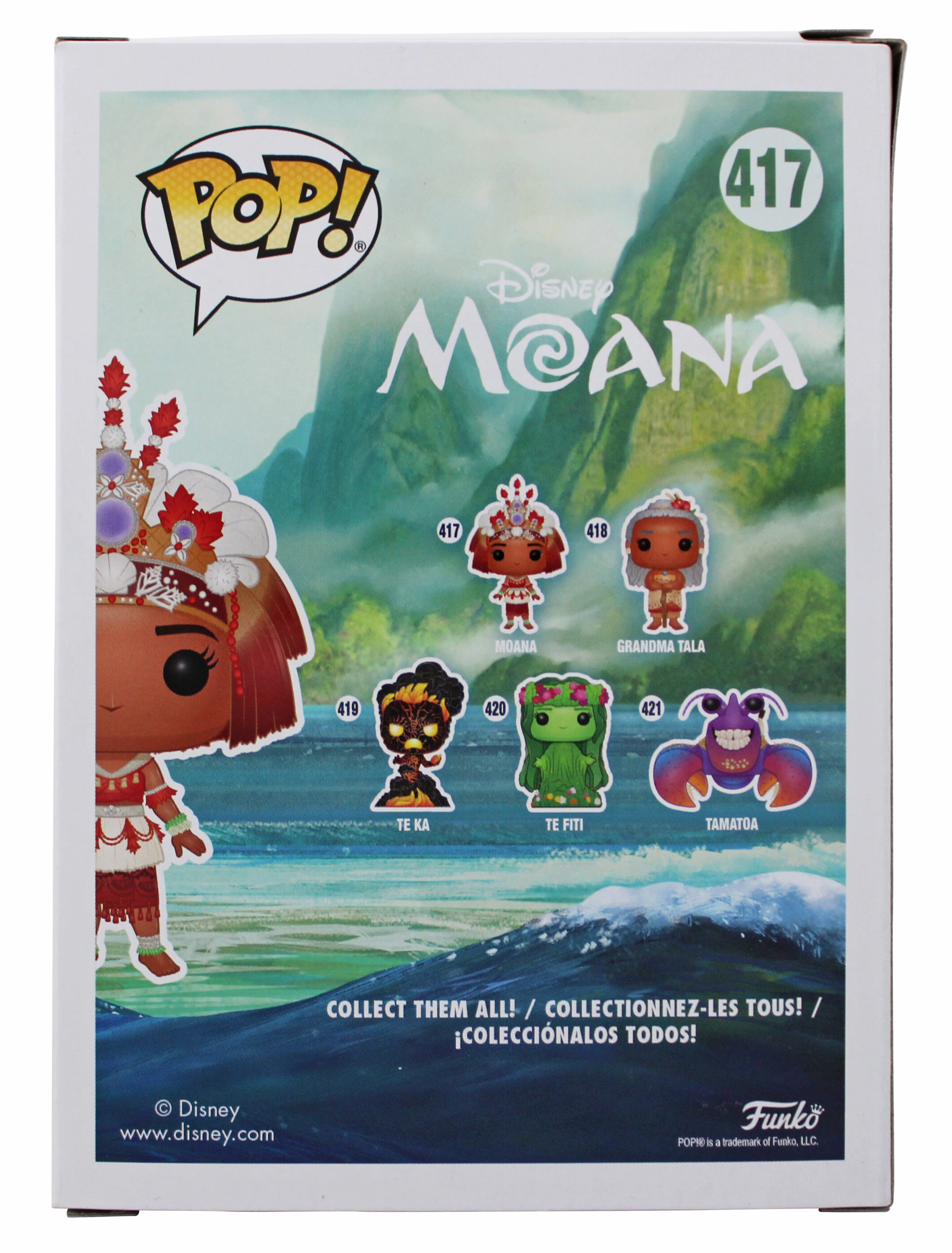 Auliʻi Cravalho Moana Authentic Signed #417 Funko Pop Vinyl Figure BAS