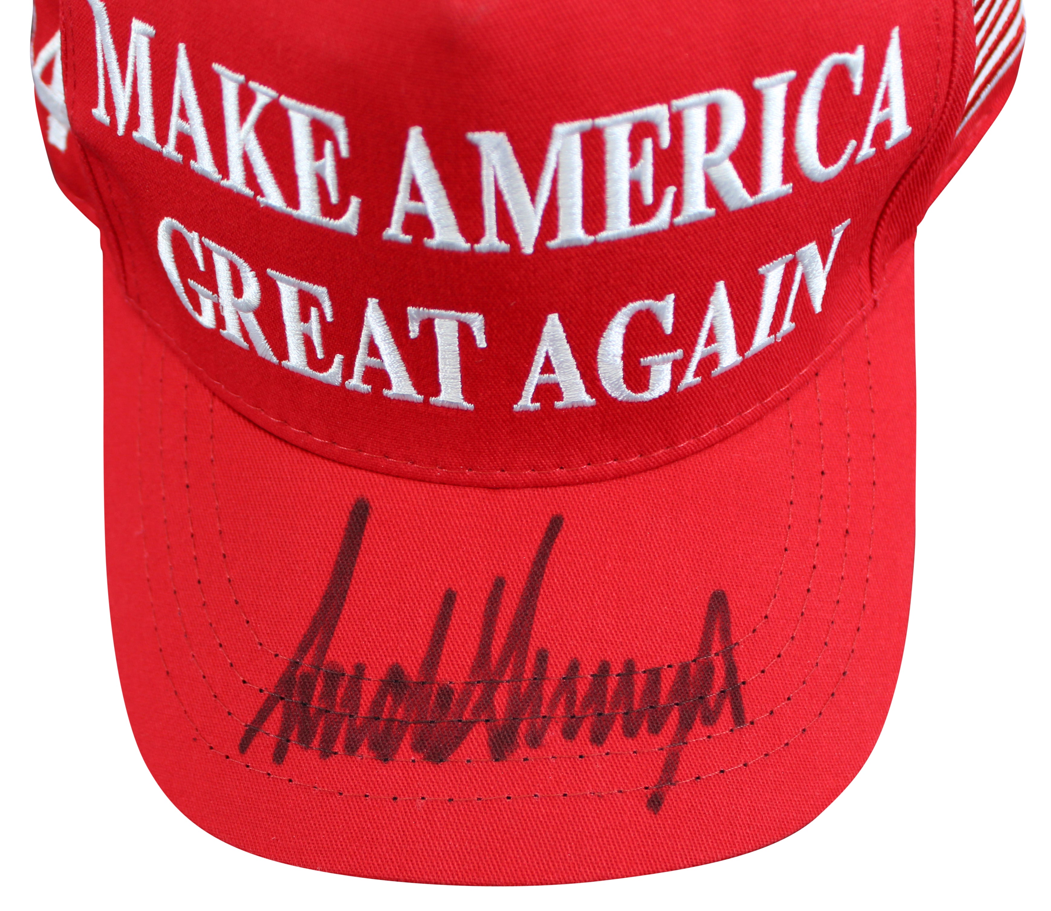 Donald J. Trump Authentic Signed Make America Great Again Hat PSA/DNA #AQ05440
