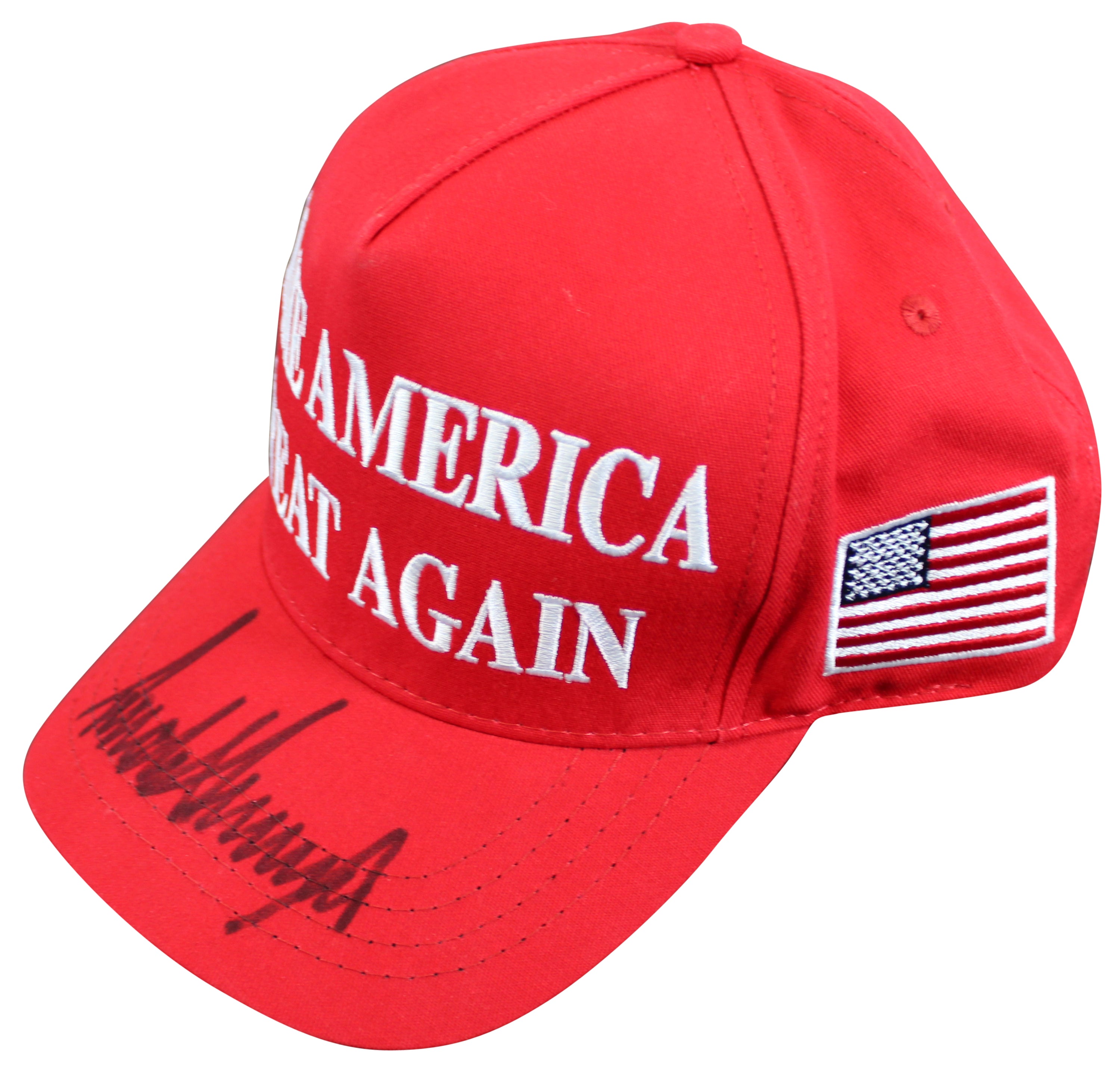 Donald J. Trump Authentic Signed Make America Great Again Hat PSA/DNA #AQ05440