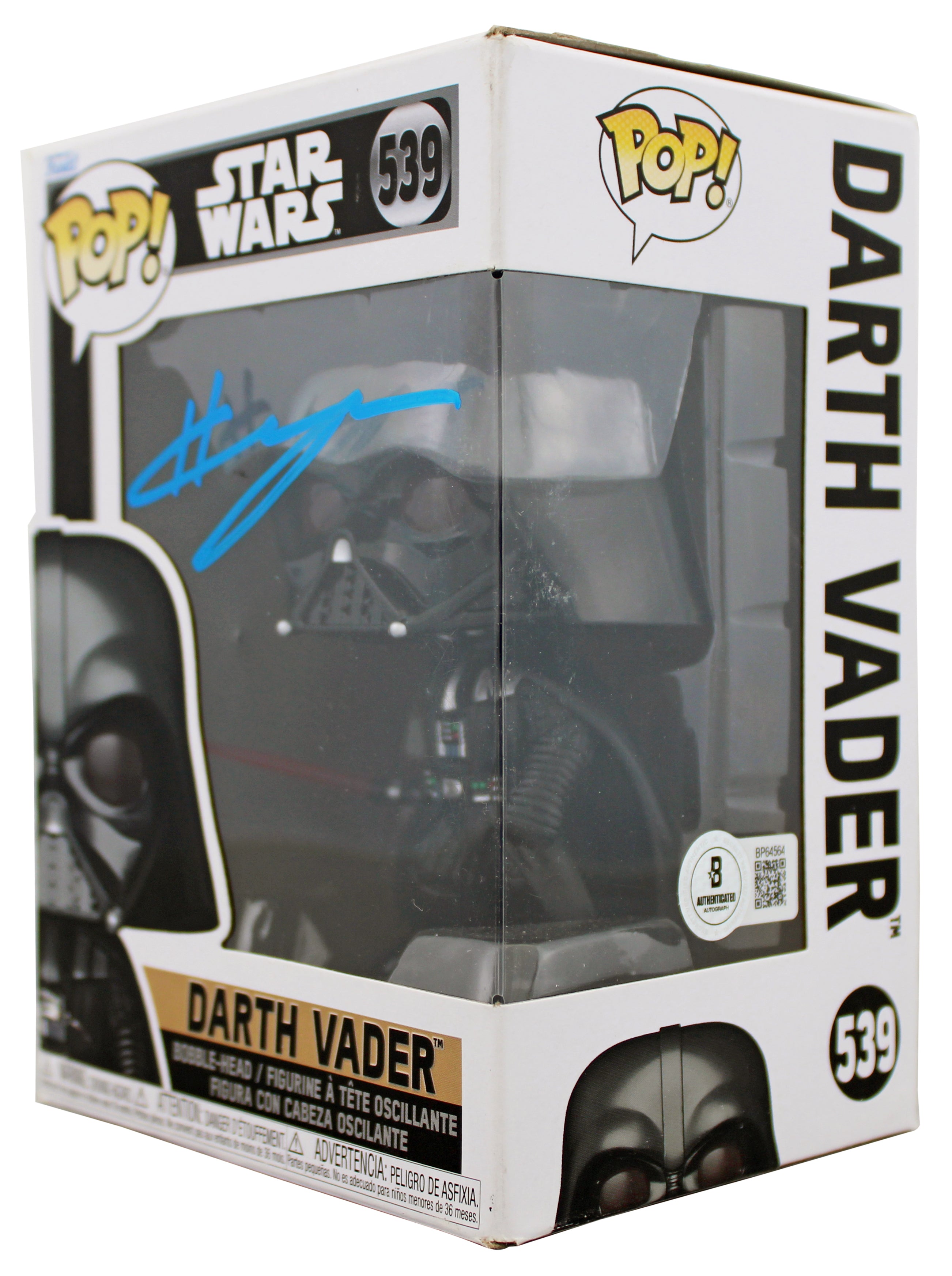 Hayden Christensen Star Wars Authentic Signed #539 Funko Pop Vinyl Figure BAS