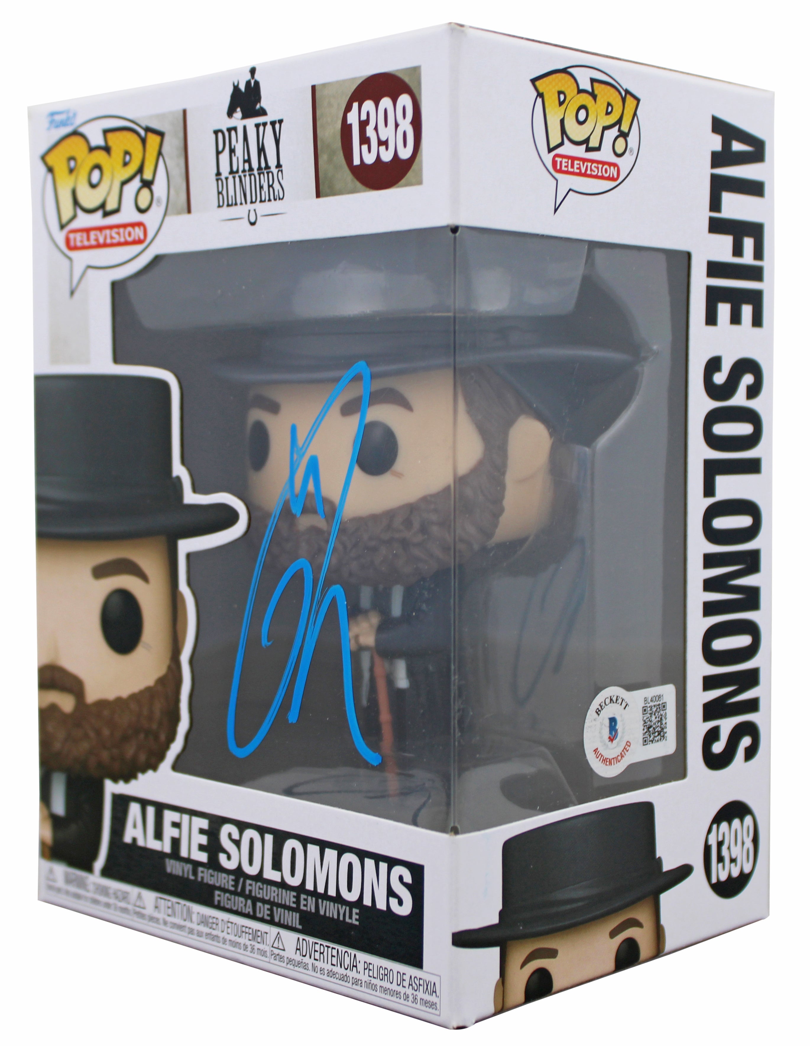 Tom Hardy Peaky Blinders Authentic Signed #1398 Funko Pop Vinyl Figure BAS