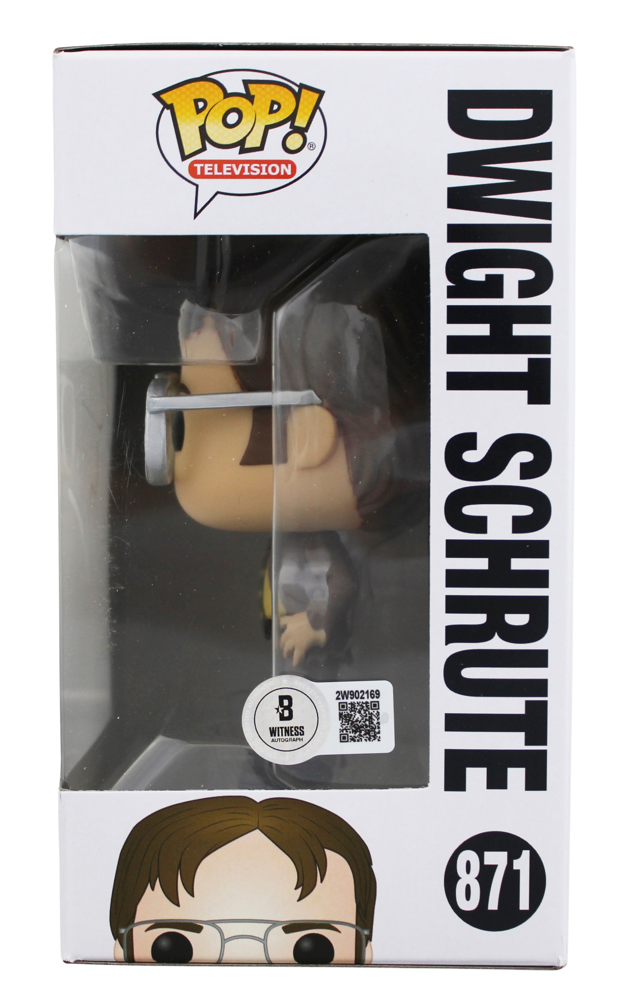 Rainn Wilson The Office Signed Dwight Schrute #871 Funko Pop Vinyl Figure BAS 1