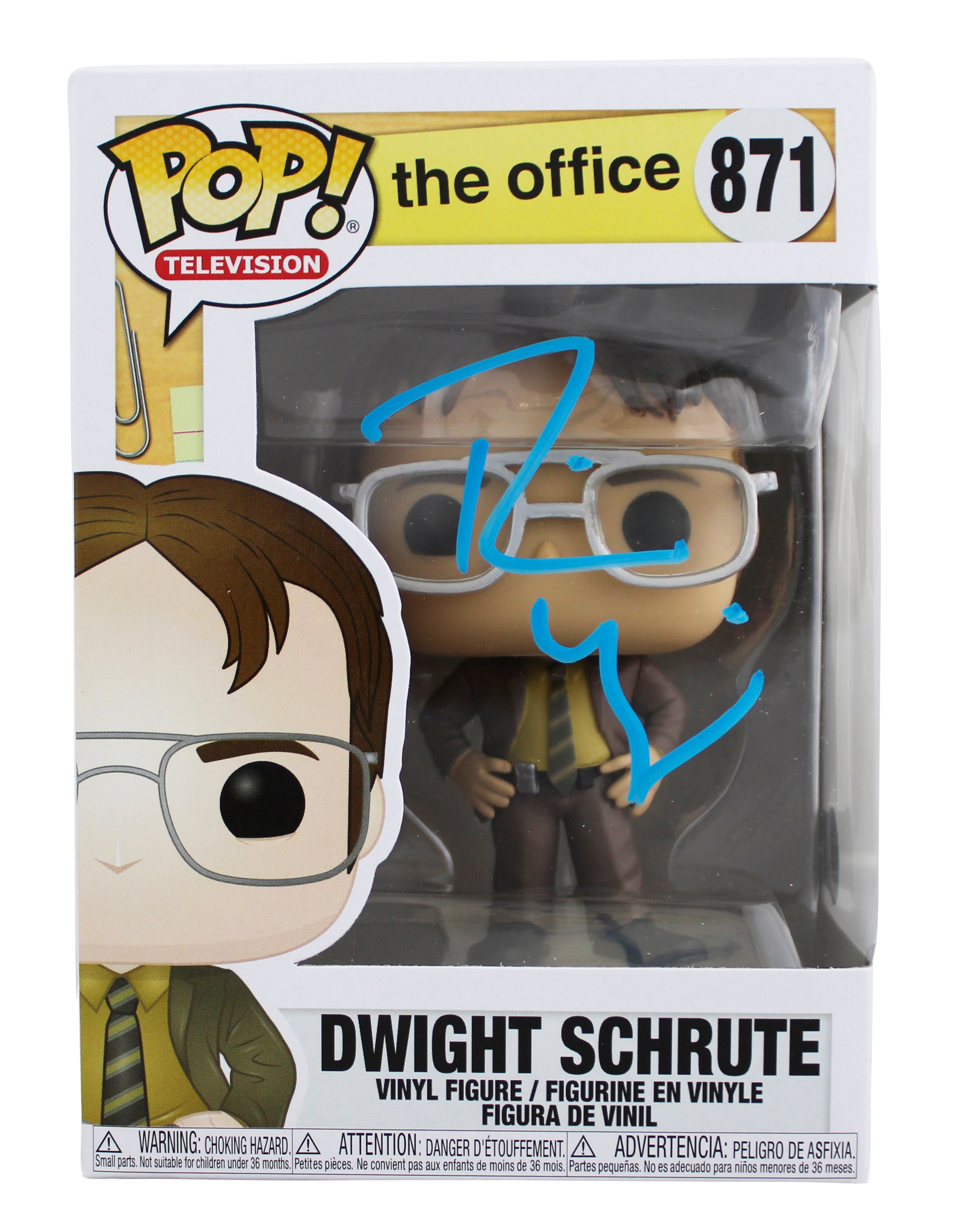 Rainn Wilson The Office Signed Dwight Schrute #871 Funko Pop Vinyl Figure BAS 3