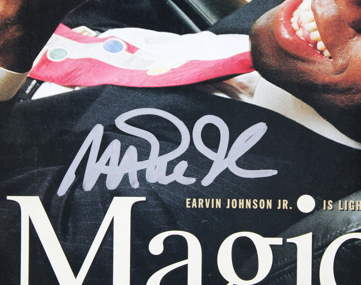 Lakers Magic Johnson Signed December 1990 Sports Illustrated Magazine BAS Wit
