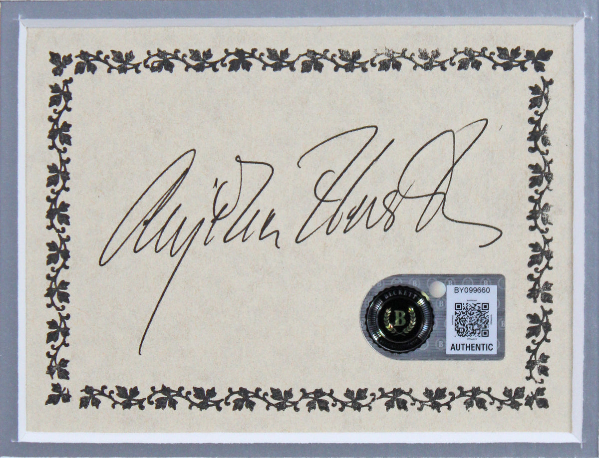 Anjelica Huston The Addams Family Signed Cut Signature Framed Display BAS