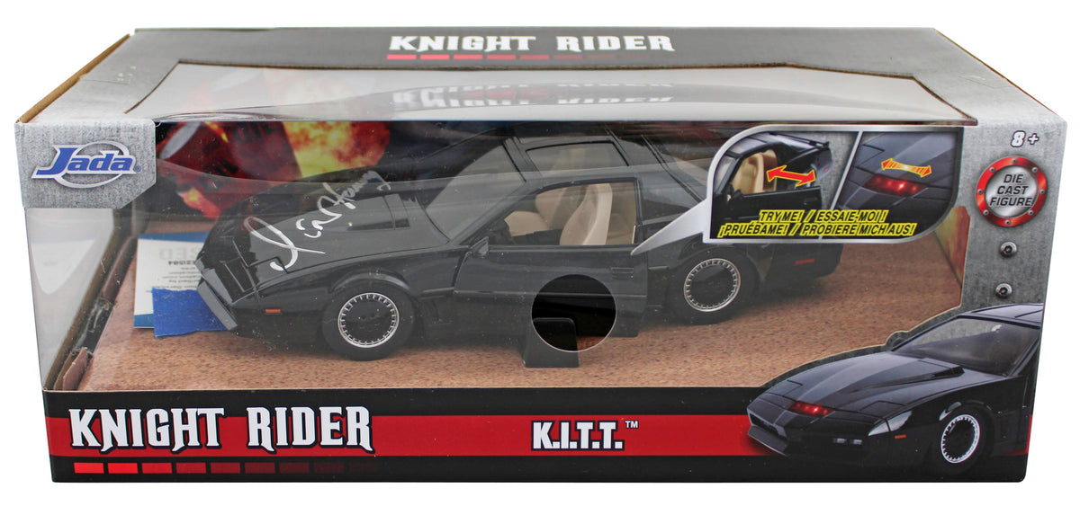 David Hasselhoff Knight Rider Signed 1:24 Die Cast Metal K.I.T.T. BAS Witnessed