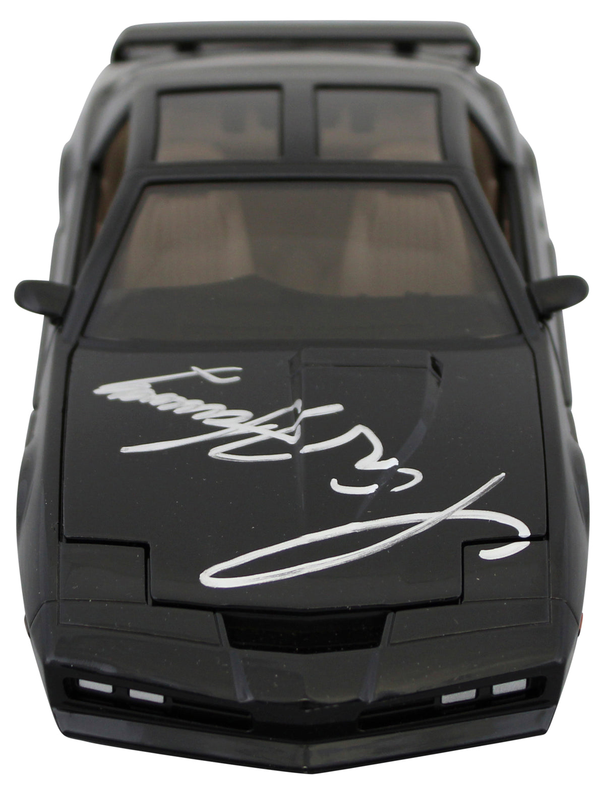 David Hasselhoff Knight Rider Signed 1:24 Die Cast Metal K.I.T.T. BAS Witnessed