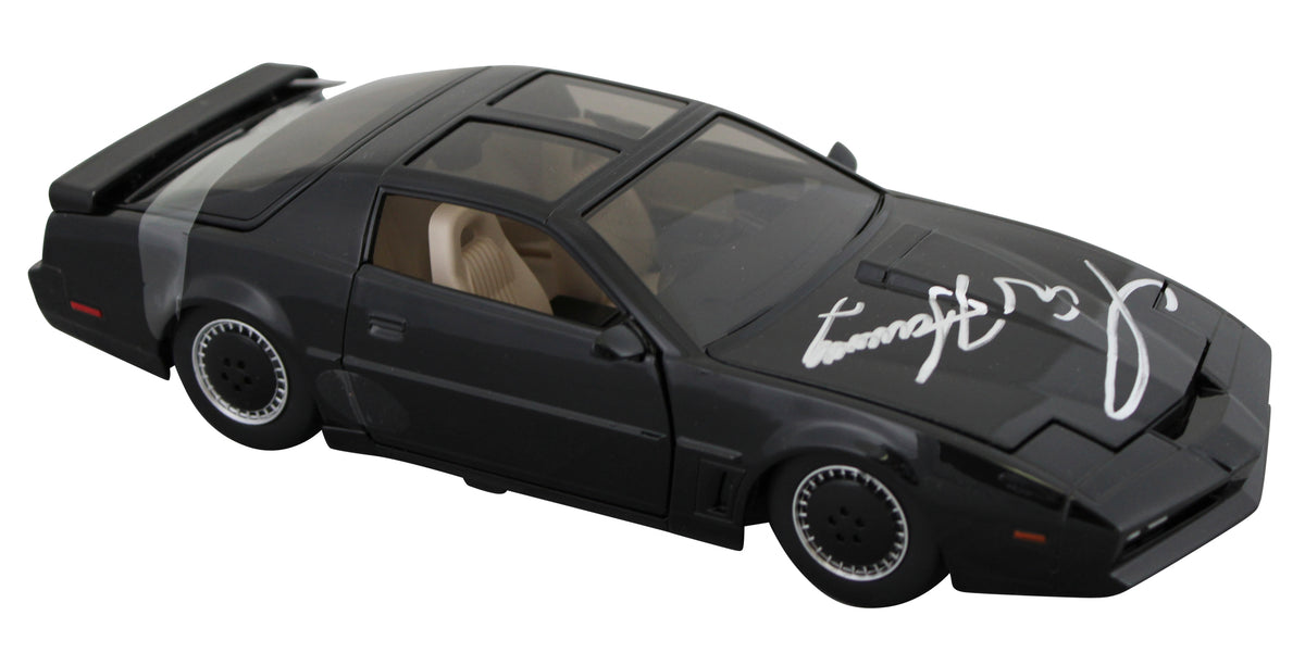 David Hasselhoff Knight Rider Signed 1:24 Die Cast Metal K.I.T.T. BAS Witnessed