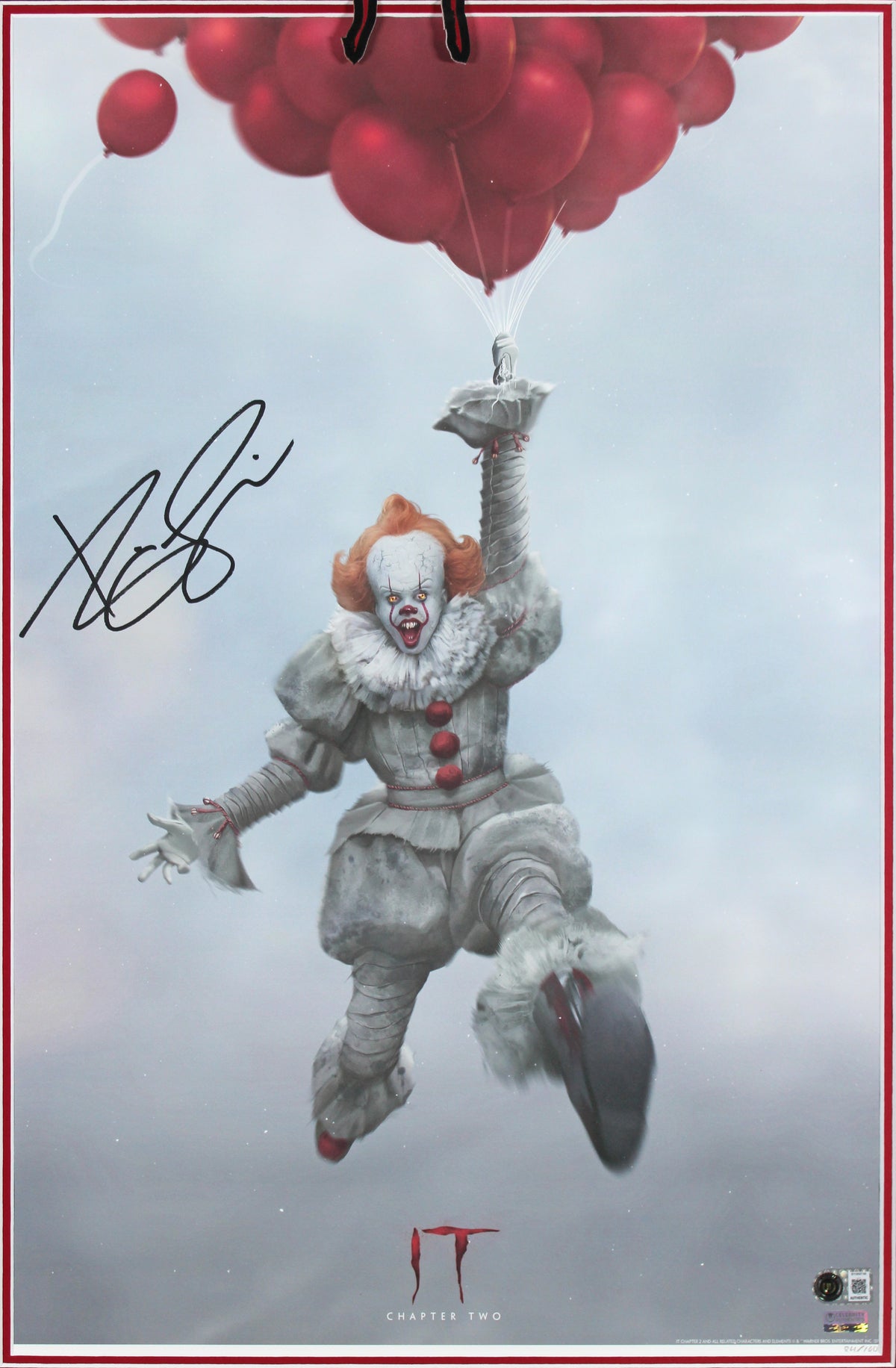 Bill Skarsgard IT Chapter Two Authentic Signed 16x24 Giclee Print BAS