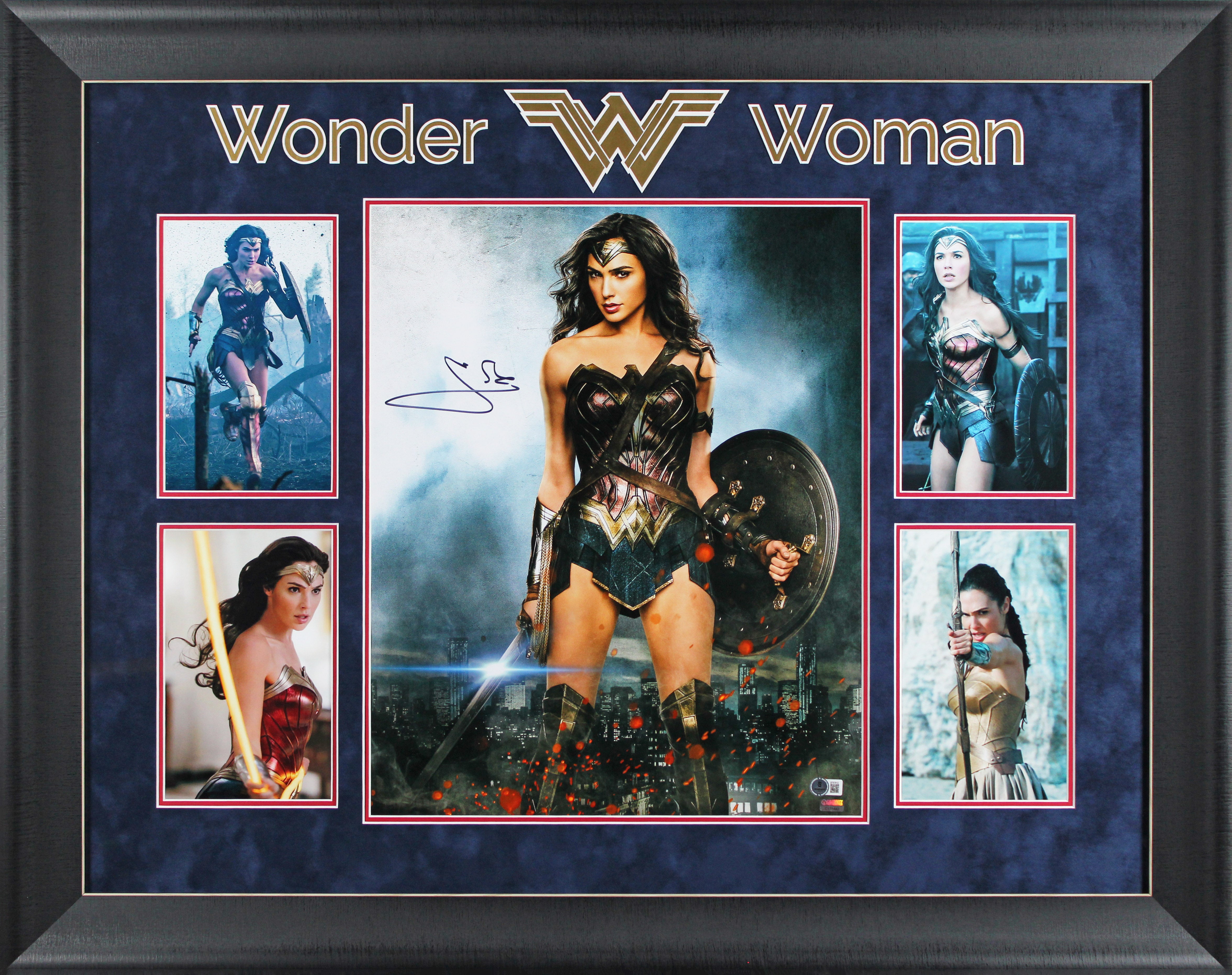Gal Gadot Wonder Woman Authentic Signed 16x20 Framed Photo BAS #BT57812