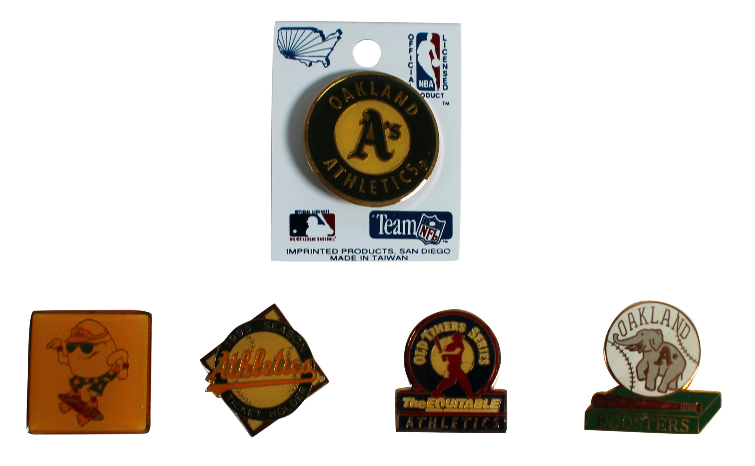Athletics Assorted Collector Pin Set Un-signed 11
