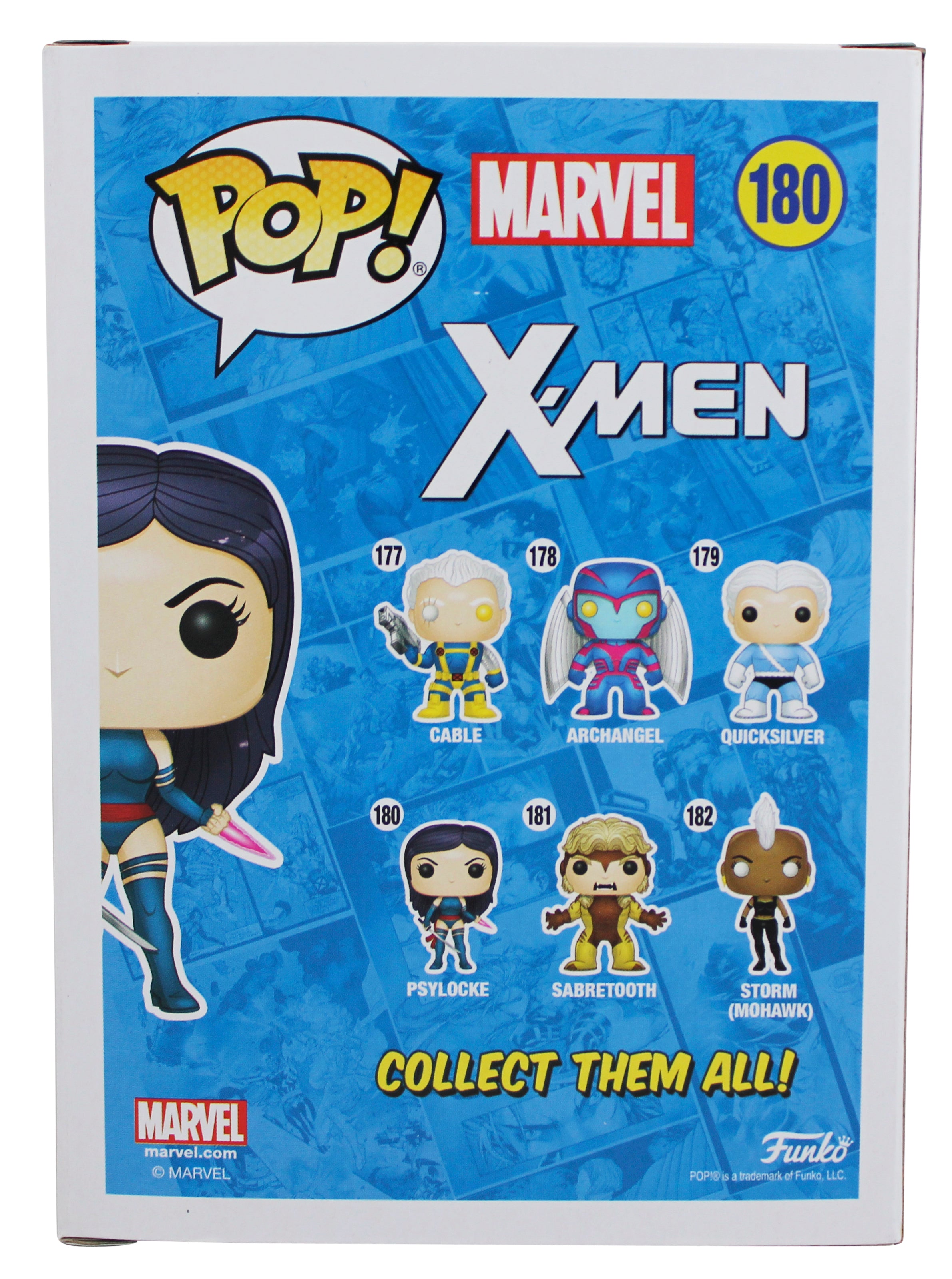 Olivia Munn X-Men Signed Psylocke #180 Funko Pop Vinyl Figure BAS #BQ58509