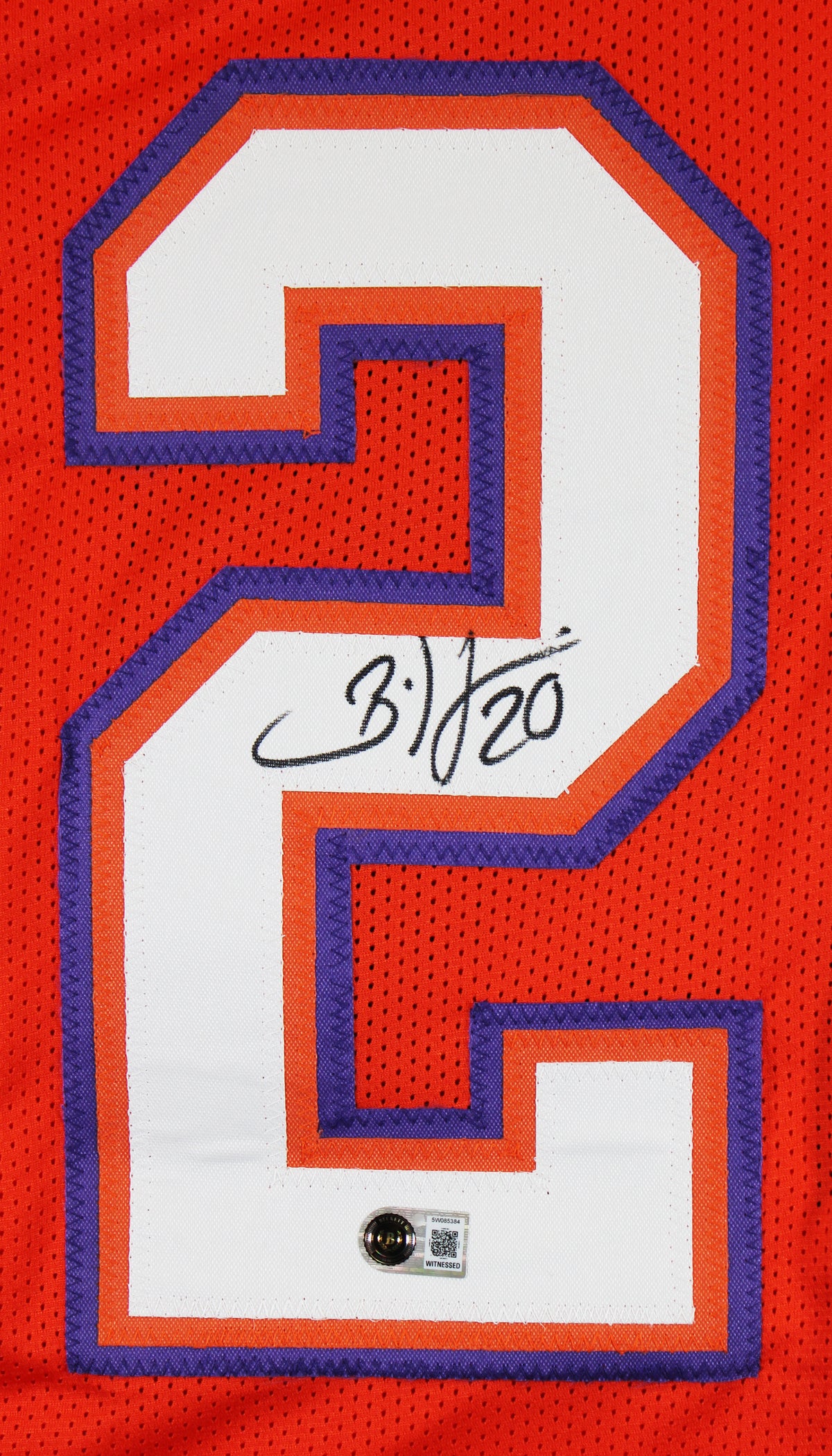 Clemson Brian Dawkins Authentic Signed Orange Pro Style Jersey BAS Witnessed