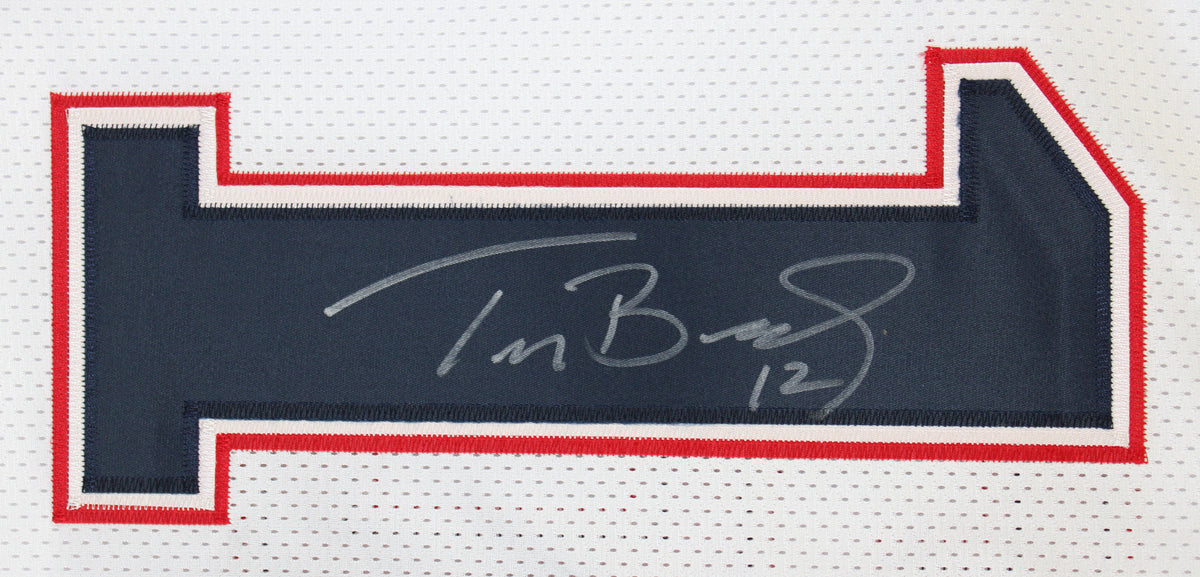 Patriots Tom Brady Signed 2006 Vintage White Reebok Jersey BAS #AC020749