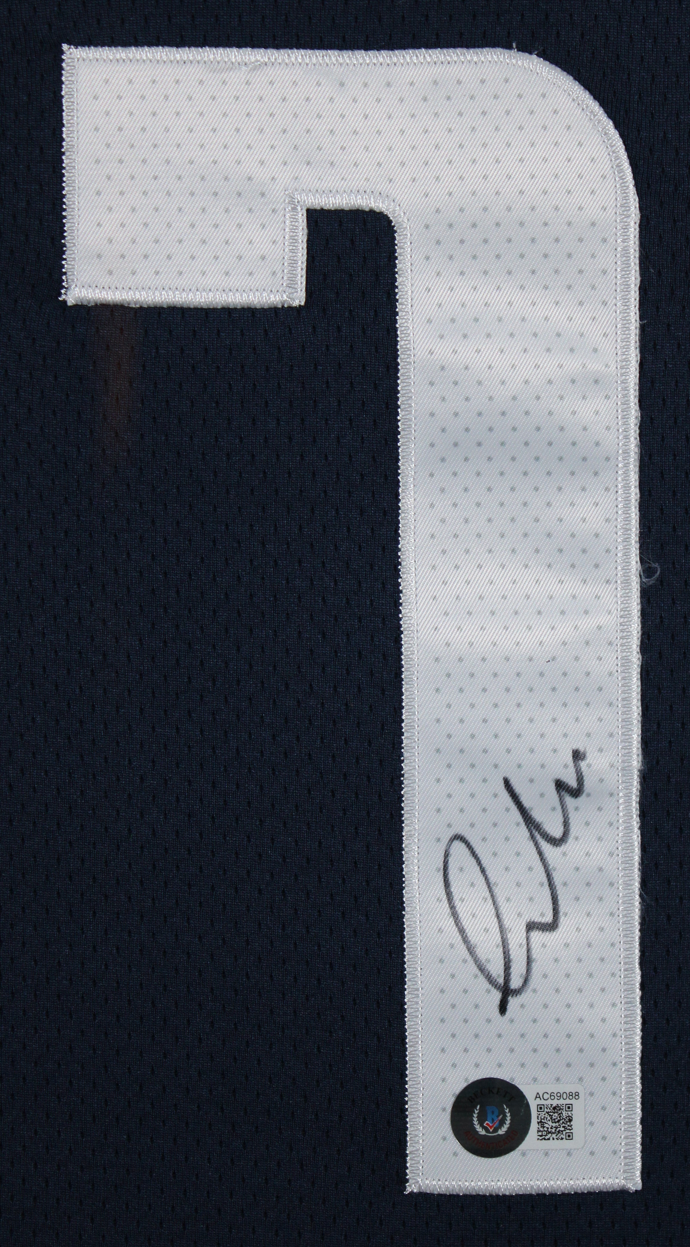 Mavericks Luka Doncic Authentic Signed Navy Blue Nike Framed Jersey BAS #AC69088