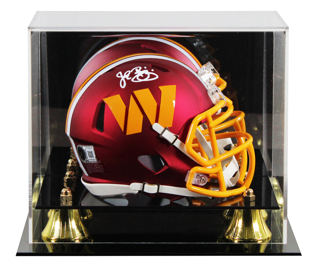 Commanders John Riggins Signed 2025 On-Field Alt Speed Mini Helmet W/ Case BAS W