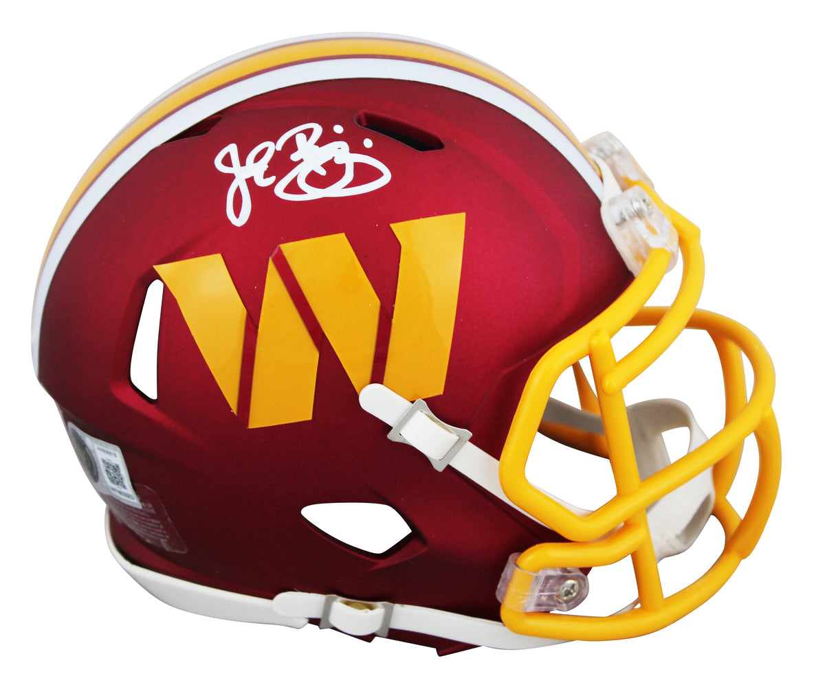 Commanders John Riggins Signed 2025 On-Field Alt Speed Mini Helmet BAS Witnessed