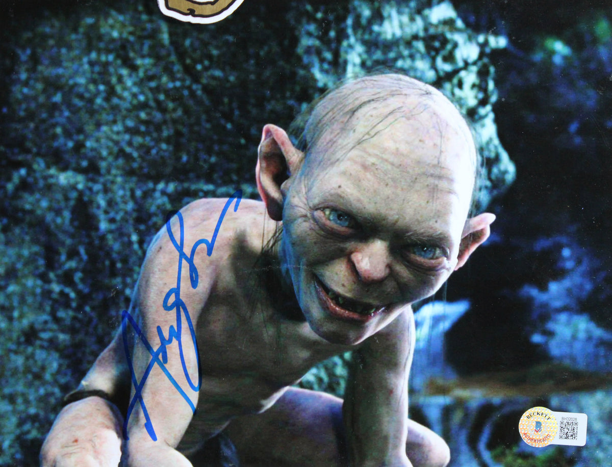 LOTR (3) Astin, Wood & Serkis Authentic Signed 11x14 Photo Framed Display BAS 2