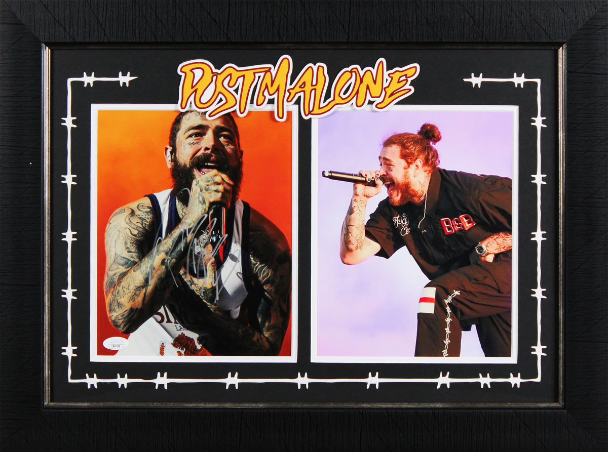 Post Malone Authentic Signed 8x10 Framed Photo Autographed JSA #CB46189