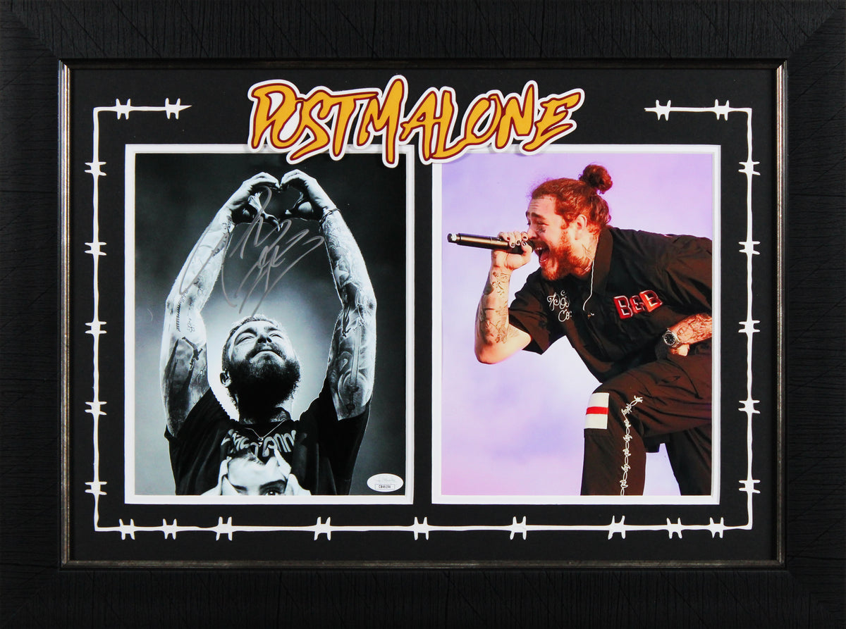 Post Malone Authentic Signed 8x10 Framed Photo Autographed JSA #CB46194