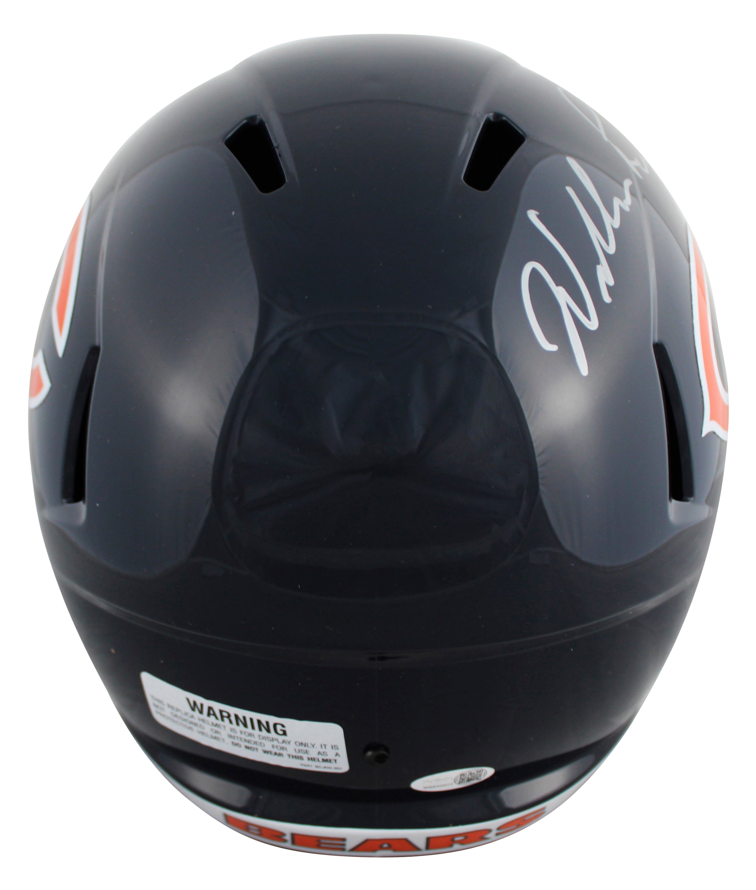 Bears William Perry Authentic Signed Full Size Speed Rep Helmet JSA Witness
