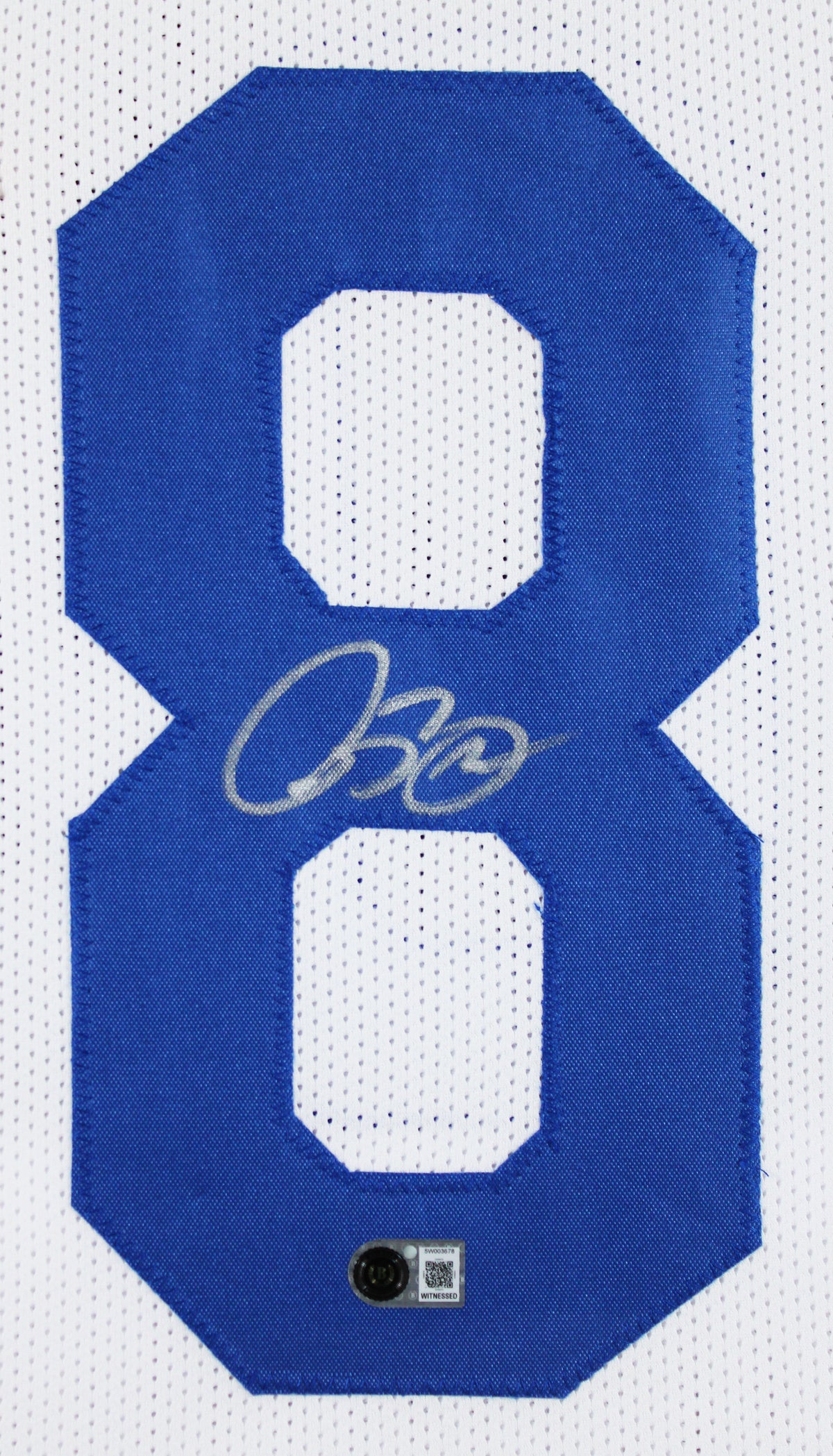 Isaac Bruce Authentic Signed White Pro Style Framed Jersey BAS Witnessed