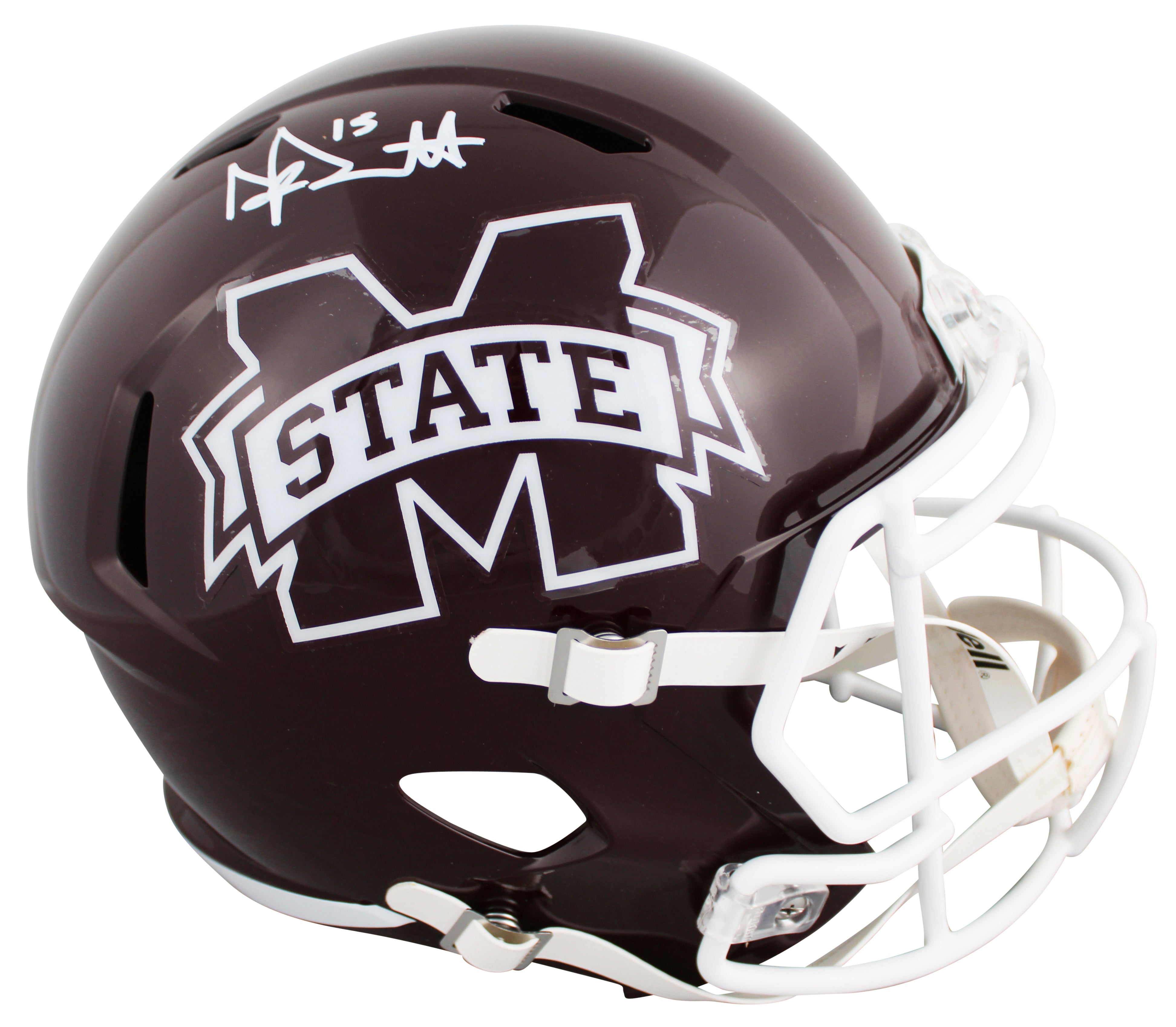 Mississippi State Dak Prescott Signed Full Size Speed Rep Helmet W/ Case BAS Wit