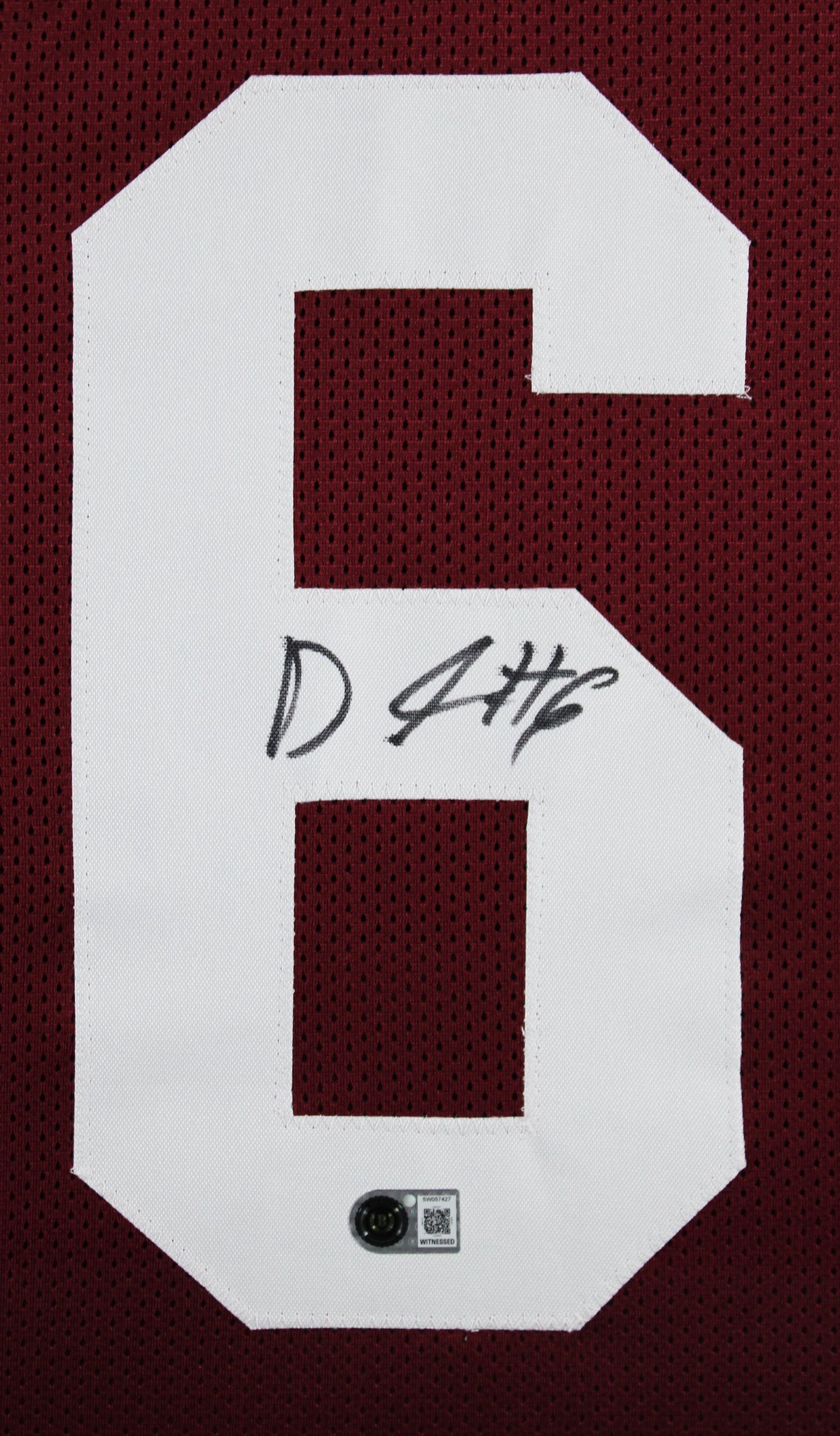 Alabama DeVonta Smith Signed Maroon Pro Style Framed Jersey BAS Witnessed