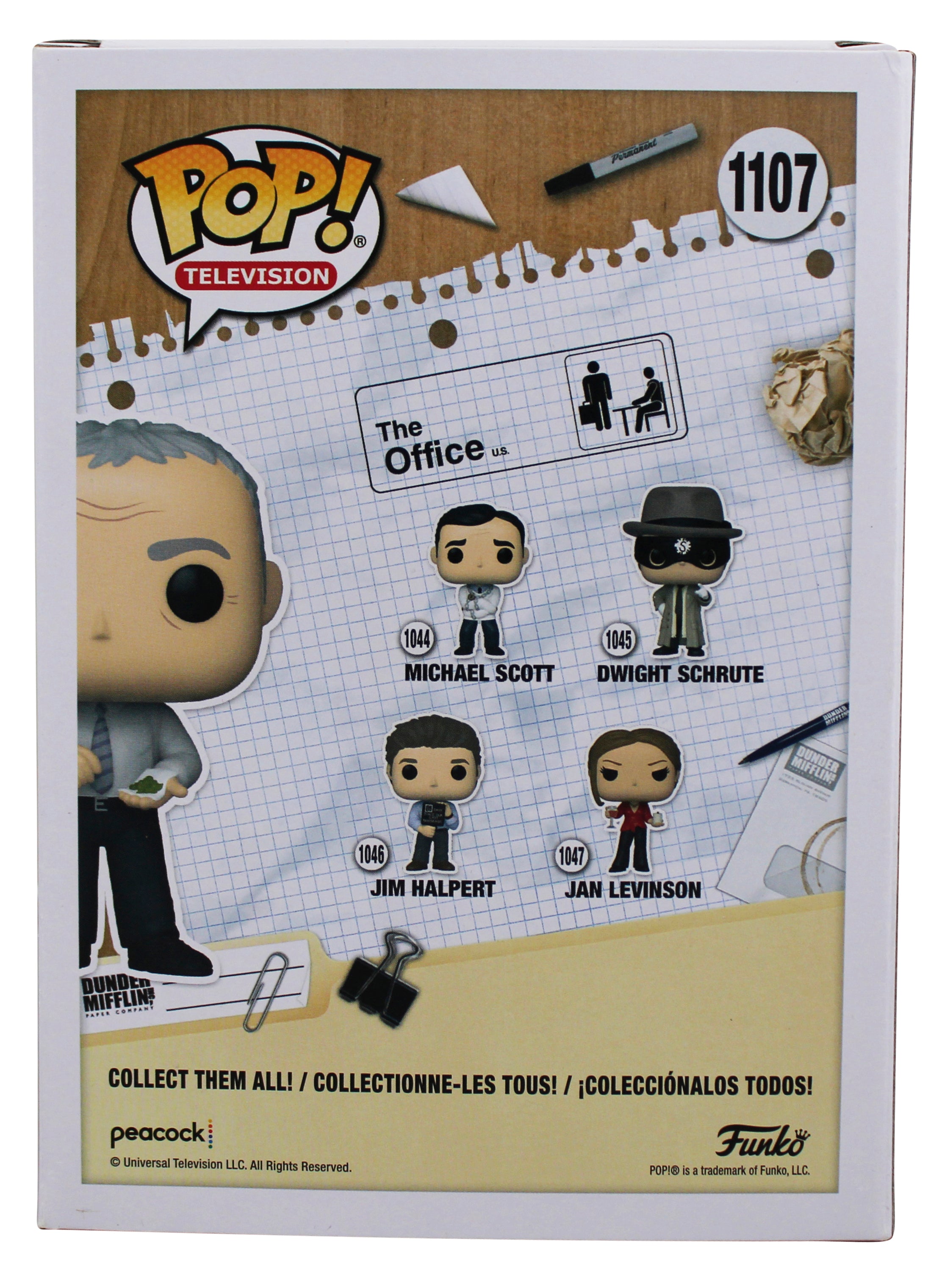 Creed Bratton The Office Signed #1107 Funko Pop Vinyl Figure JSA #WIT546325