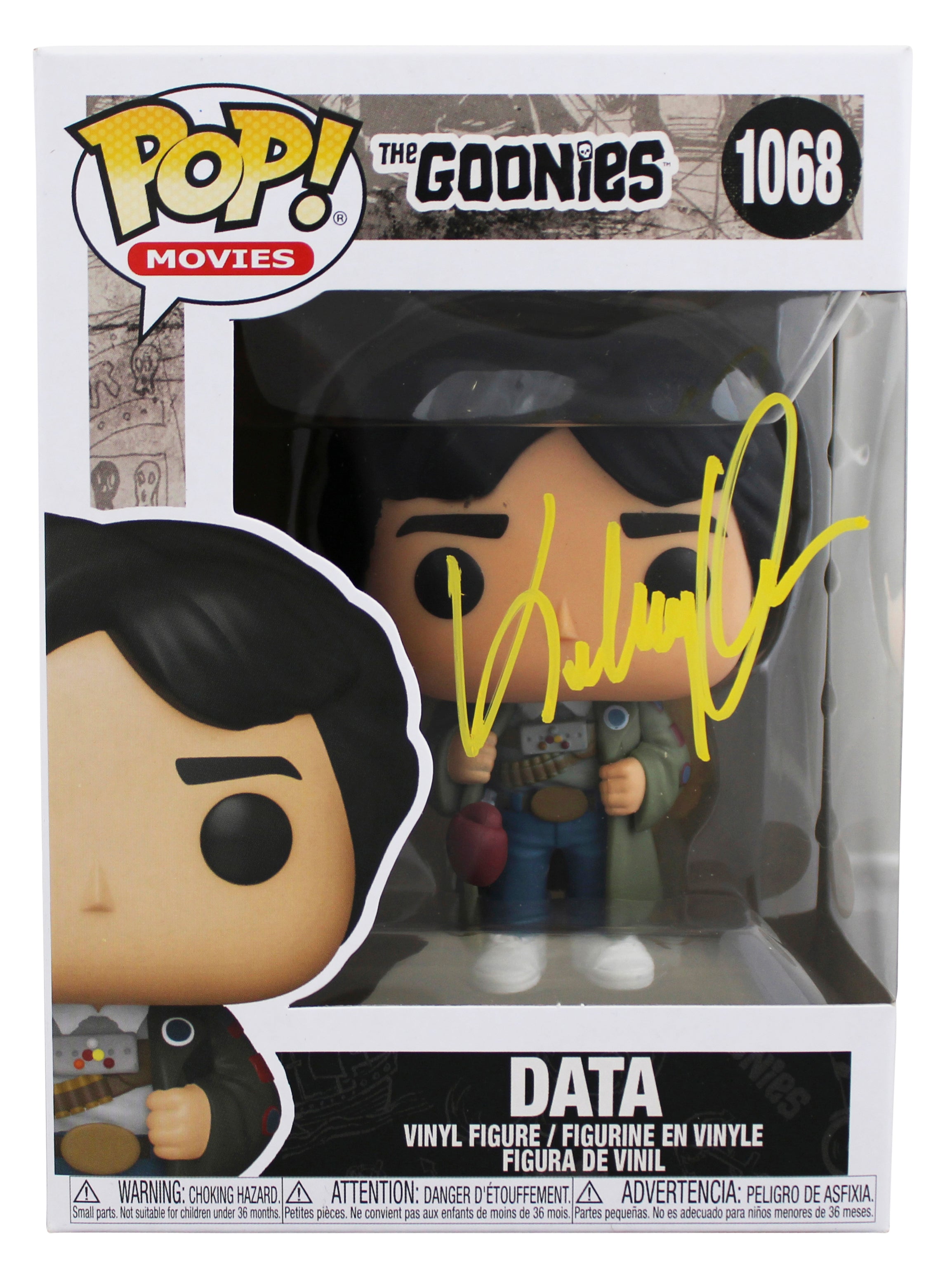 Ke Huy Quan The Goonies Signed Data #1068 Funko Pop Vinyl Figure JSA #WIT753596