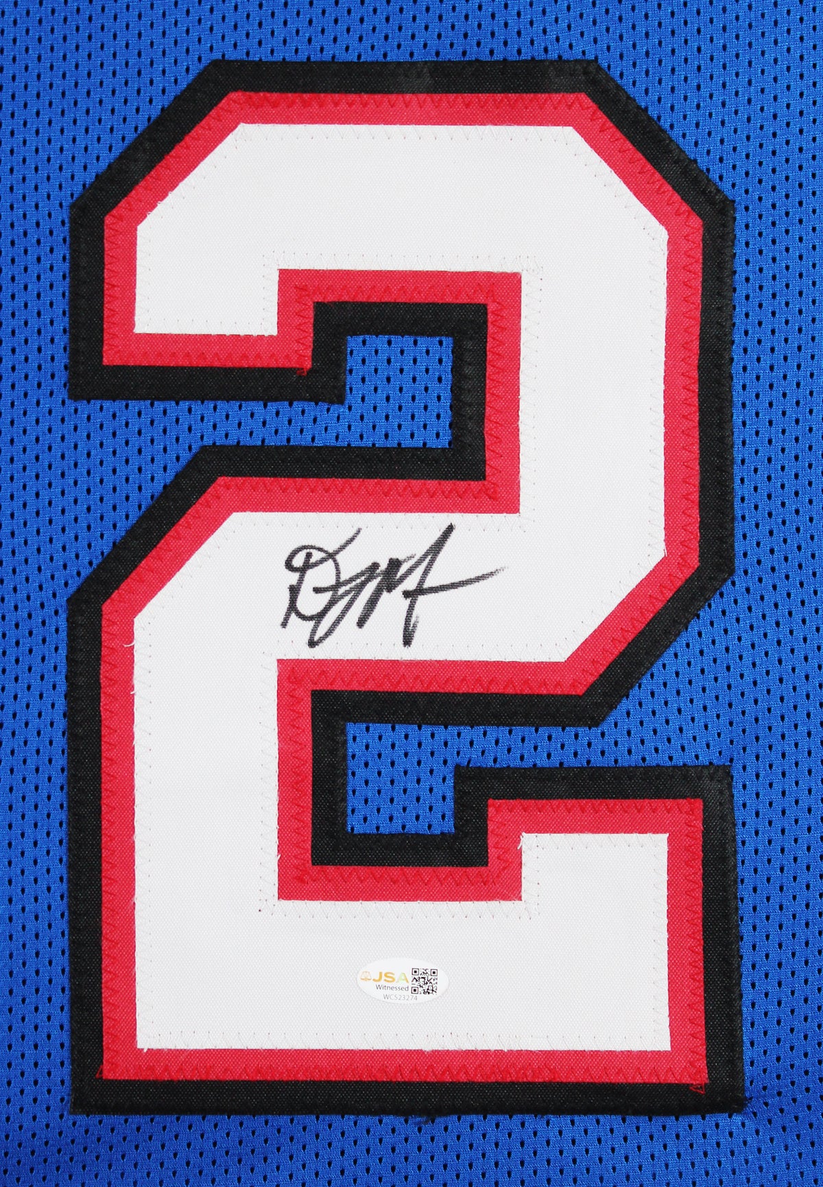 D.J. Moore Authentic Signed Blue Pro Style Framed Jersey BAS Witnessed