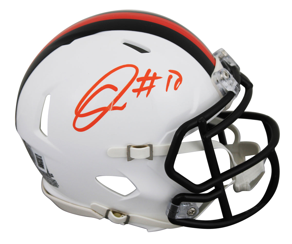 Browns Quinshon Judkins Signed 2023 On-Field Alt Speed Mini Helmet BAS #3W274167