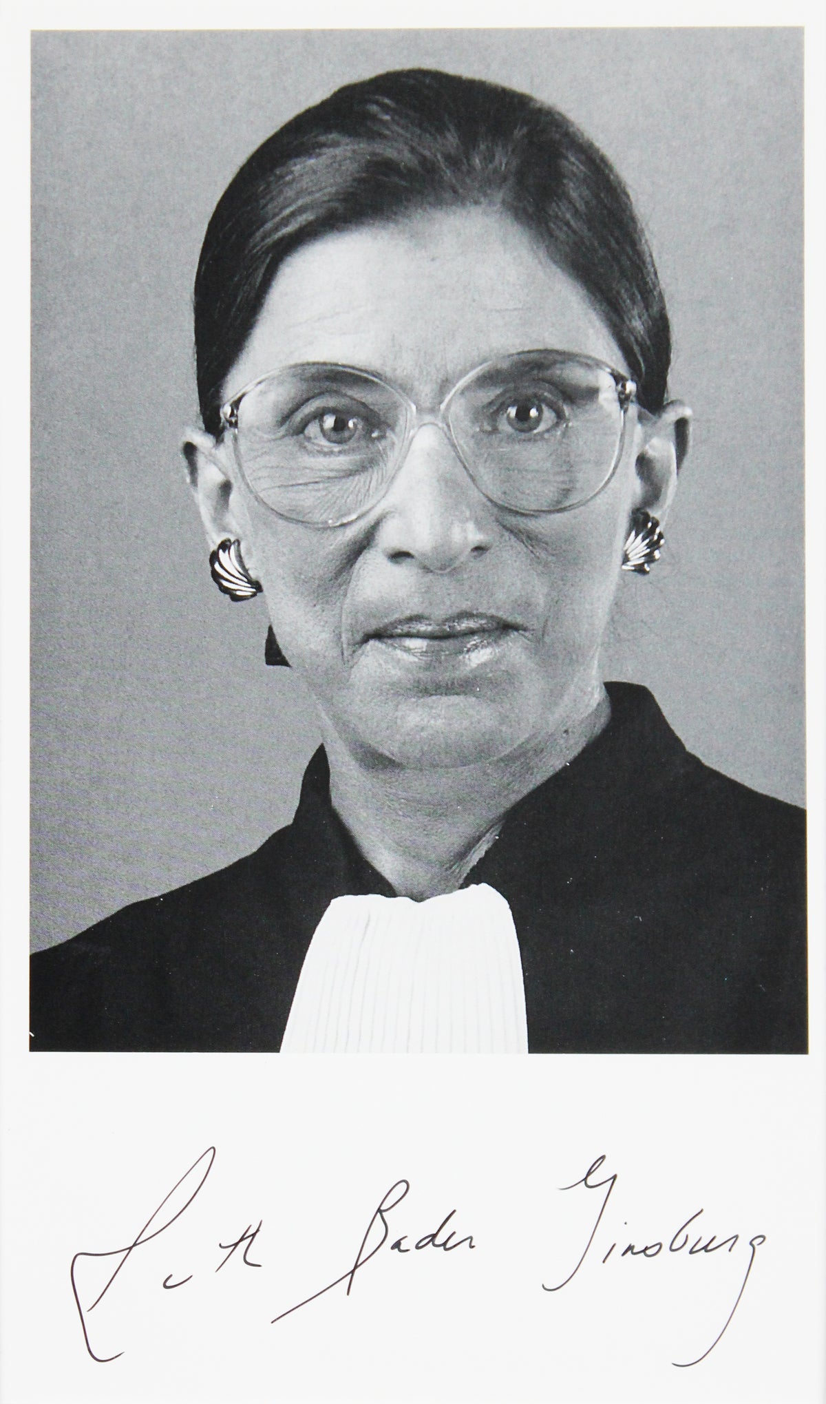 Ruth Bader Ginsburg USSC Justice Signed & Framed 4.5x7.5 Photo BAS #AB40903