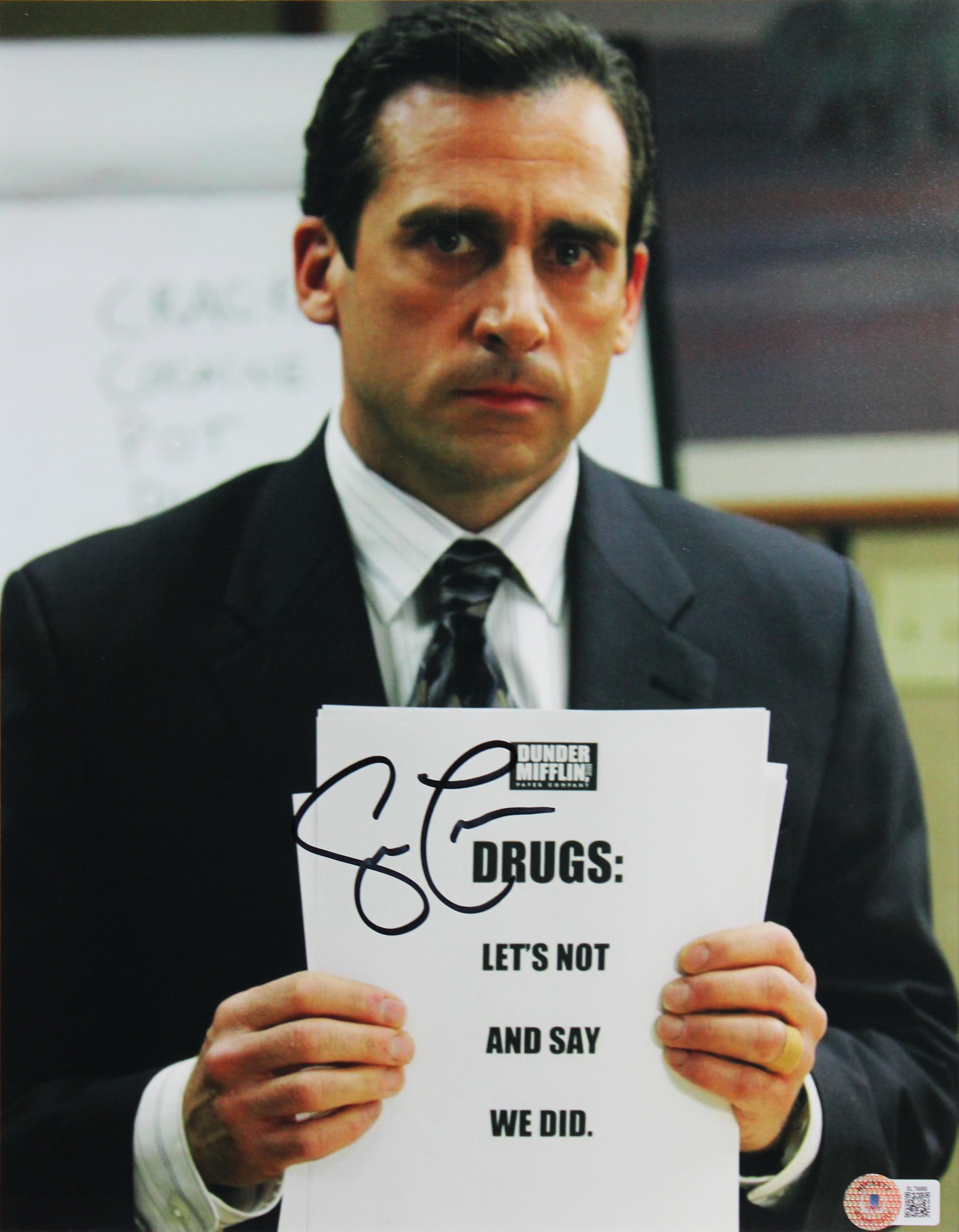 Steve Carell The Office Authentic Signed 11x14 Framed Photo BAS #BL79989