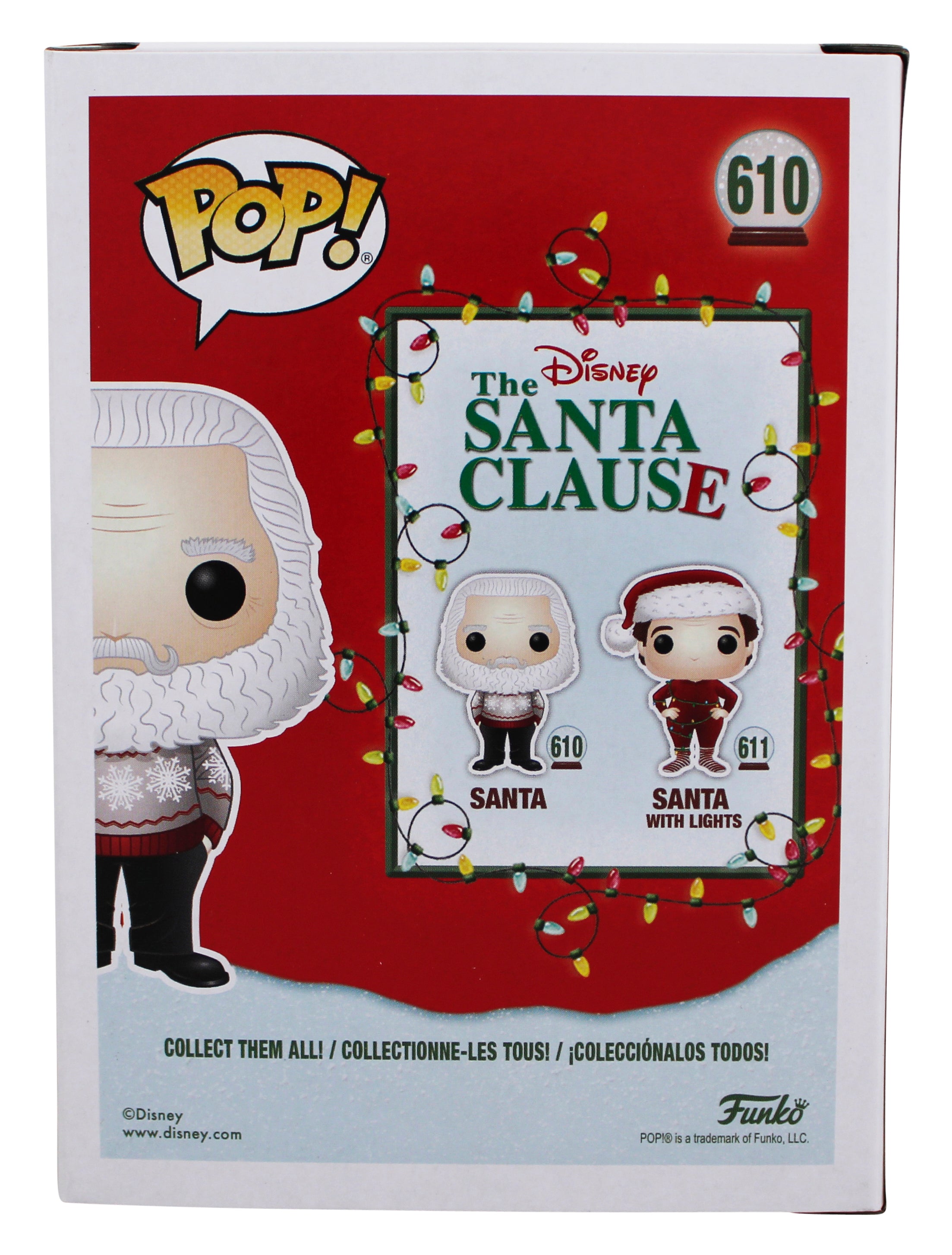 Tim Allen The Santa Clause Signed Santa #610 Funko Pop Vinyl Figure JSA #AM69483