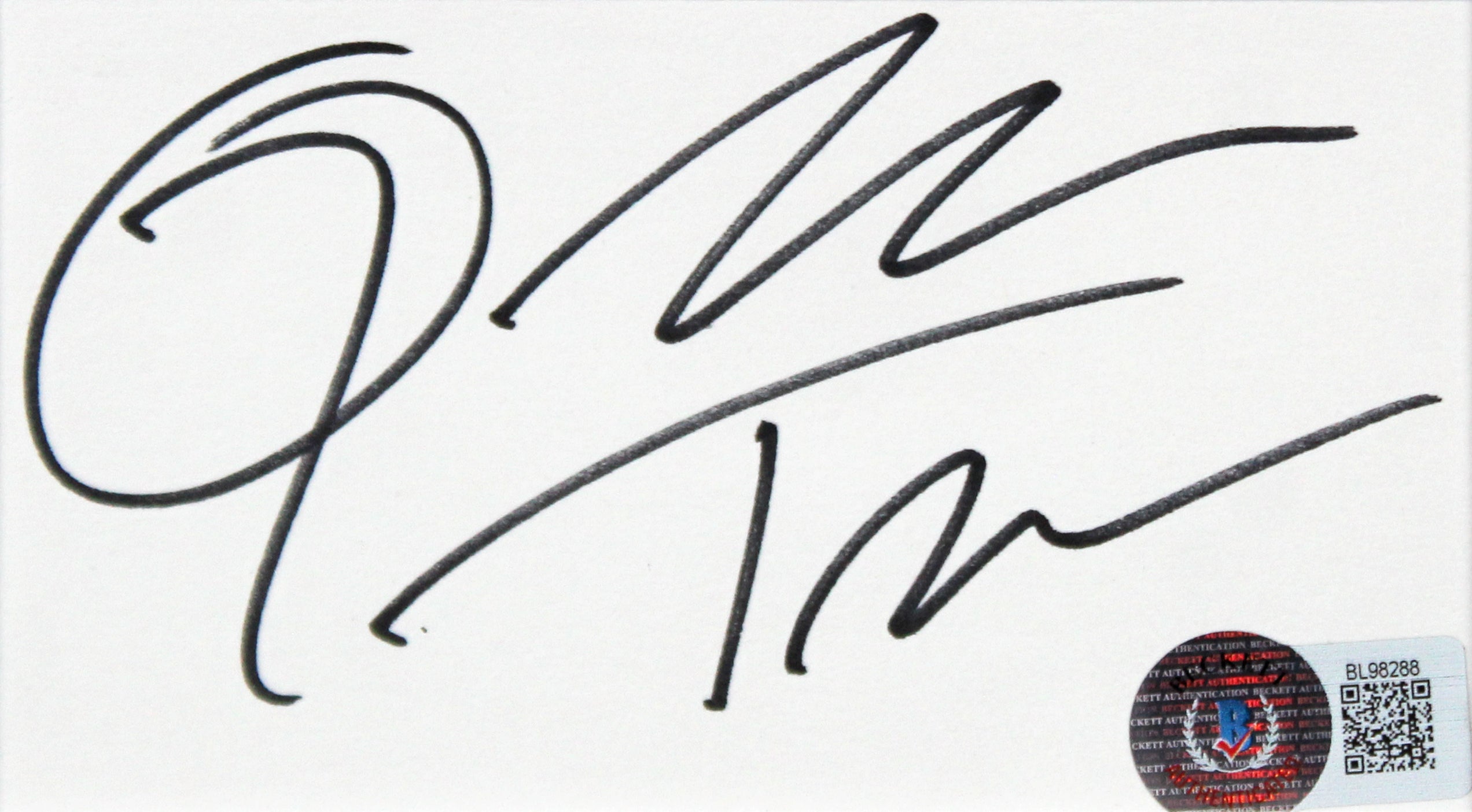 Quentin Tarantino Pulp Fiction Signed & Framed 3x5 Index Card BAS #BL98288