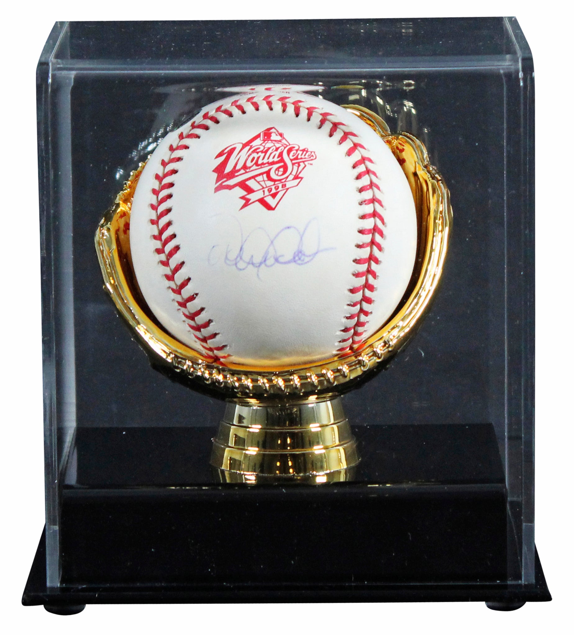 Yankees Derek Jeter Signed 1998 World Series Baseball W/ Case MLB #AR012836